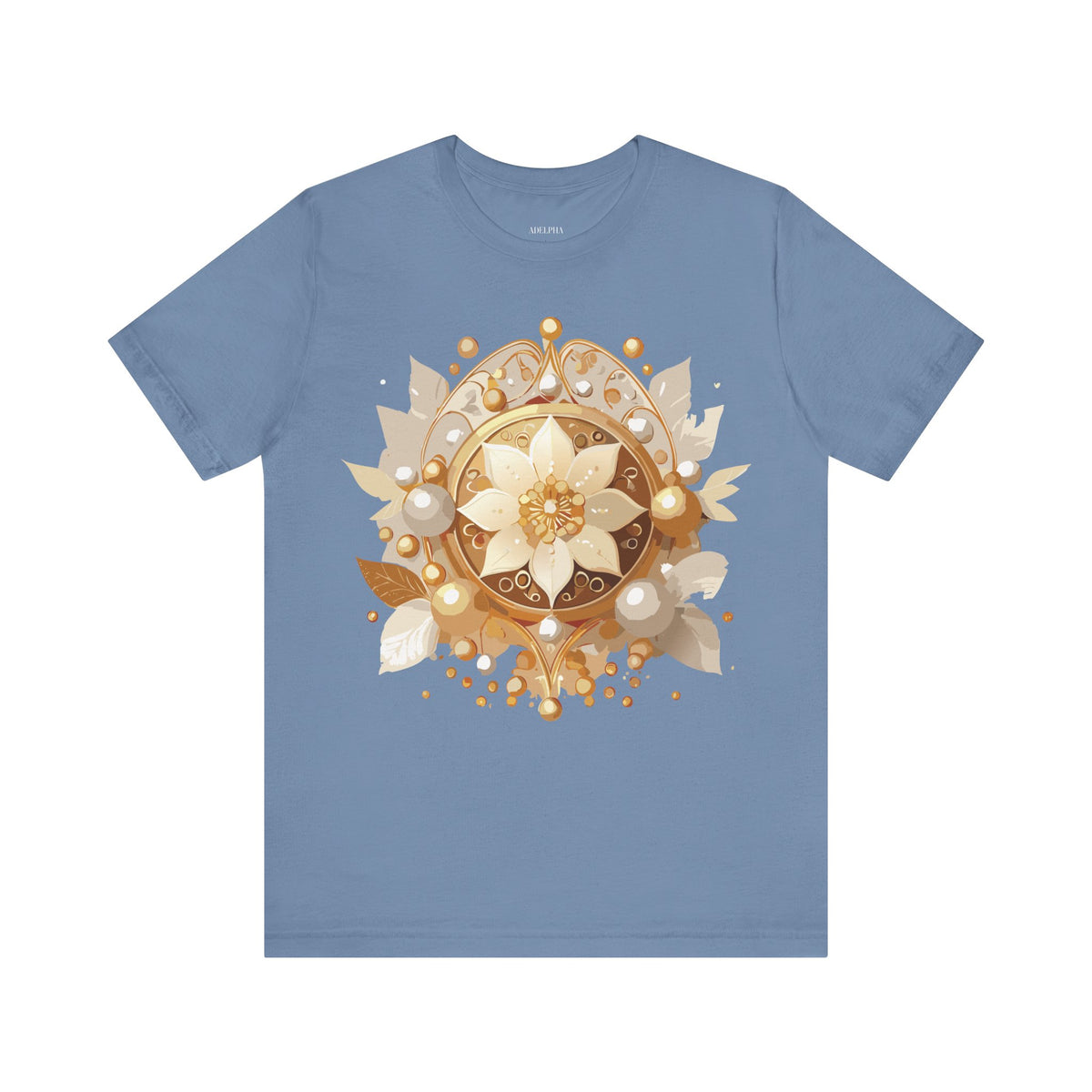 Jewelry Graphic Unisex Cotton Bella+Canvas Tee with Art Design n136