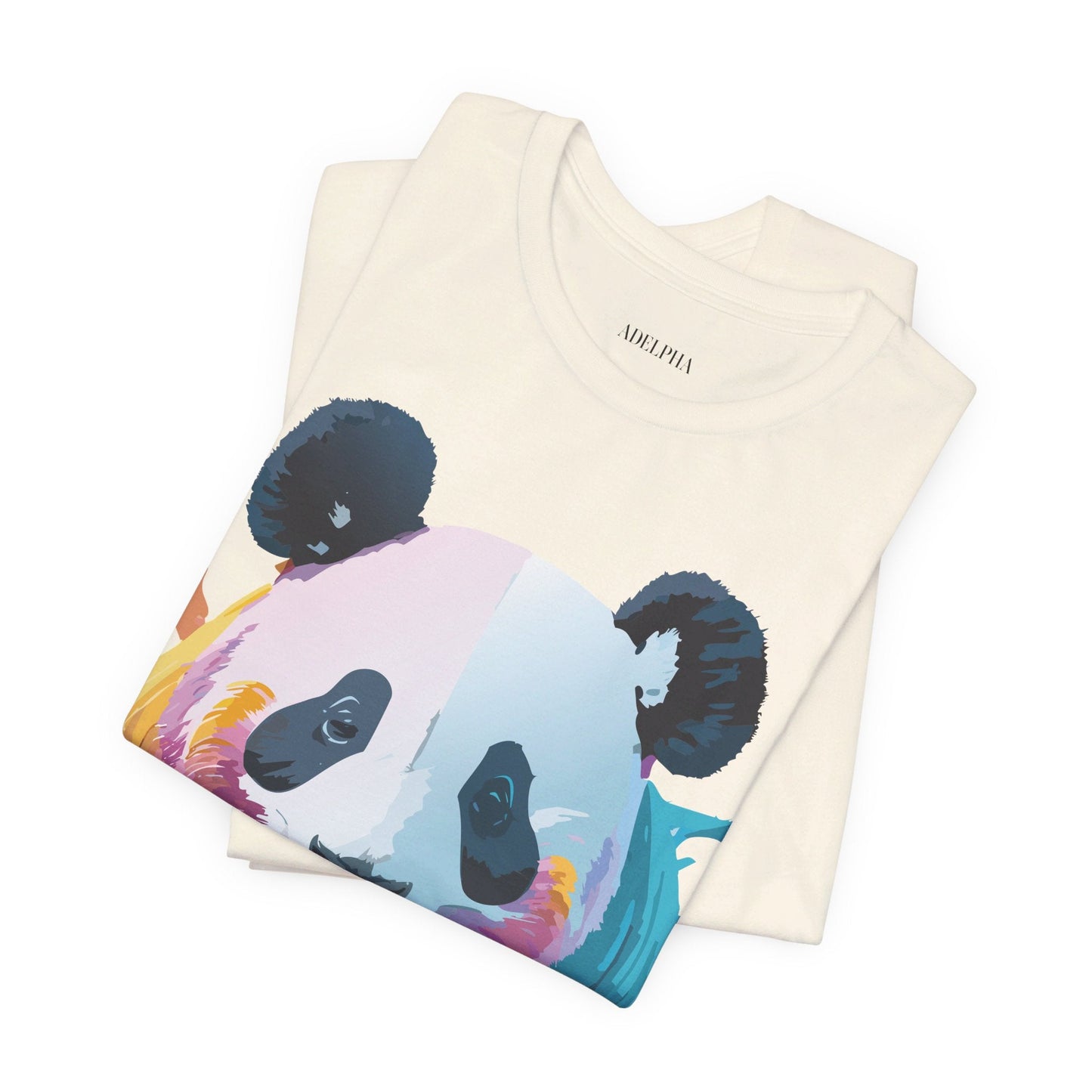 Panda Shirt Unisex Graphic Tee Vintage Inspired Artwork By Adelpha Jersey Short Sleeve
