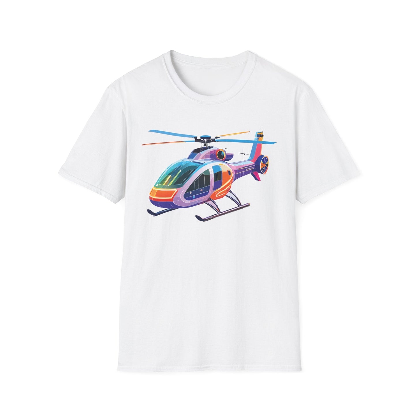 Chopper Helicopter Shirt Unisex T Shirt Softstyle 64000 100 Percent Ring Spun Cotton