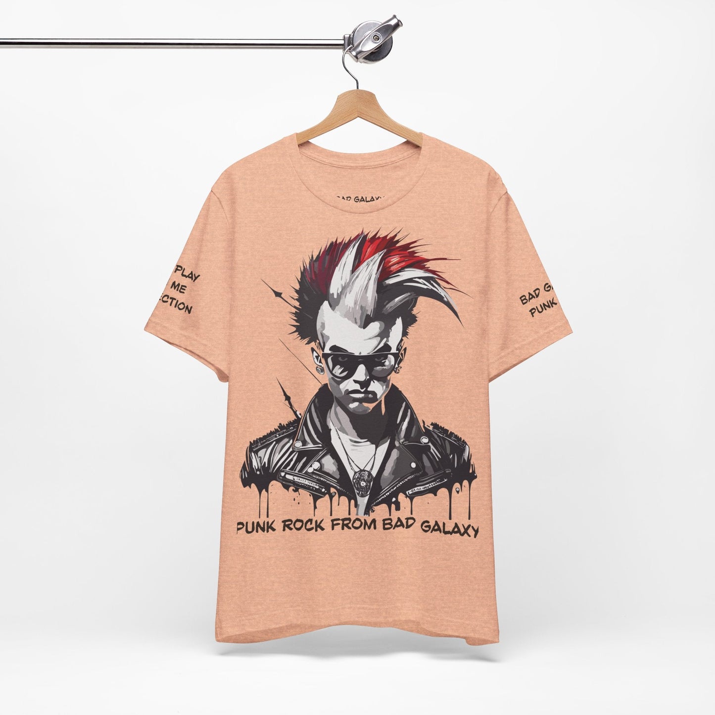 Punk Rock Tee Shirt From Bad Galaxy Made To Order 100 Cotton Free Shipping Eco Friendly Inks