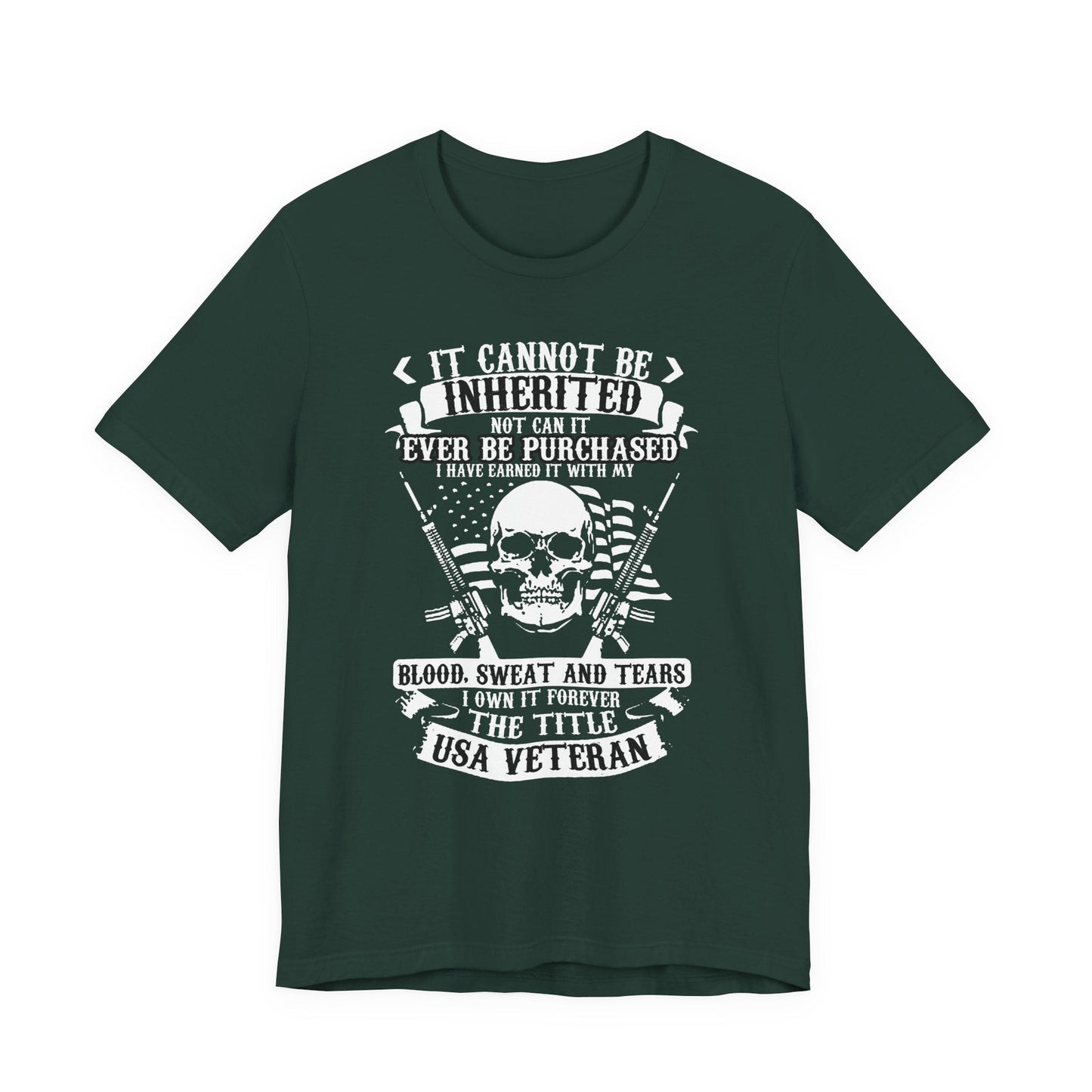 Army Veteran Patriotic Graphic Design Unisex Cotton T-Shirt v54
