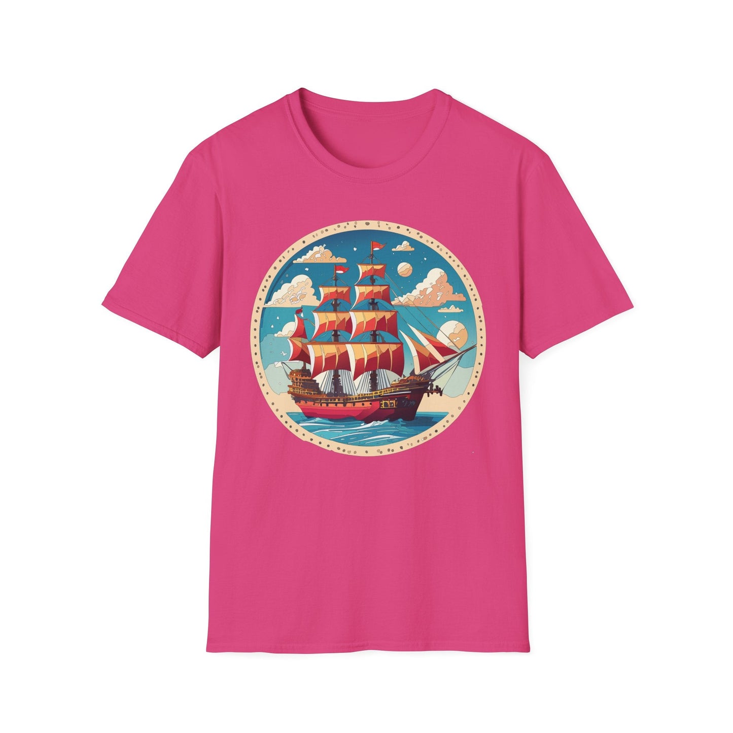 Unisex Ship T Shirts Frigate T Shirts Vessel Tee Shirt Gildan Softstyle 64000 Premium Cotton