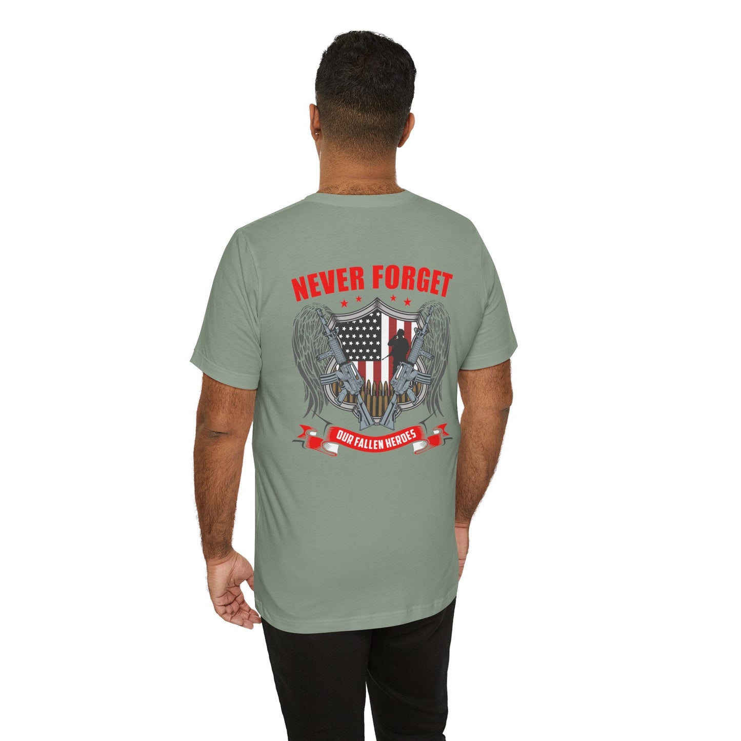 Army Veteran Patriotic Graphic Design Unisex Cotton T-Shirt v39