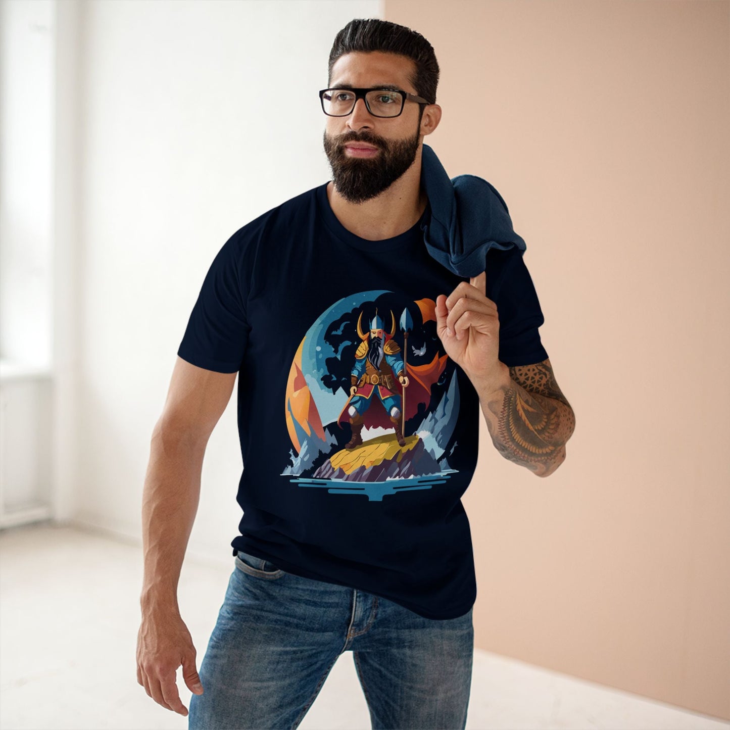 Viking Graphic Unisex 100 Cotton Staple Tee 8