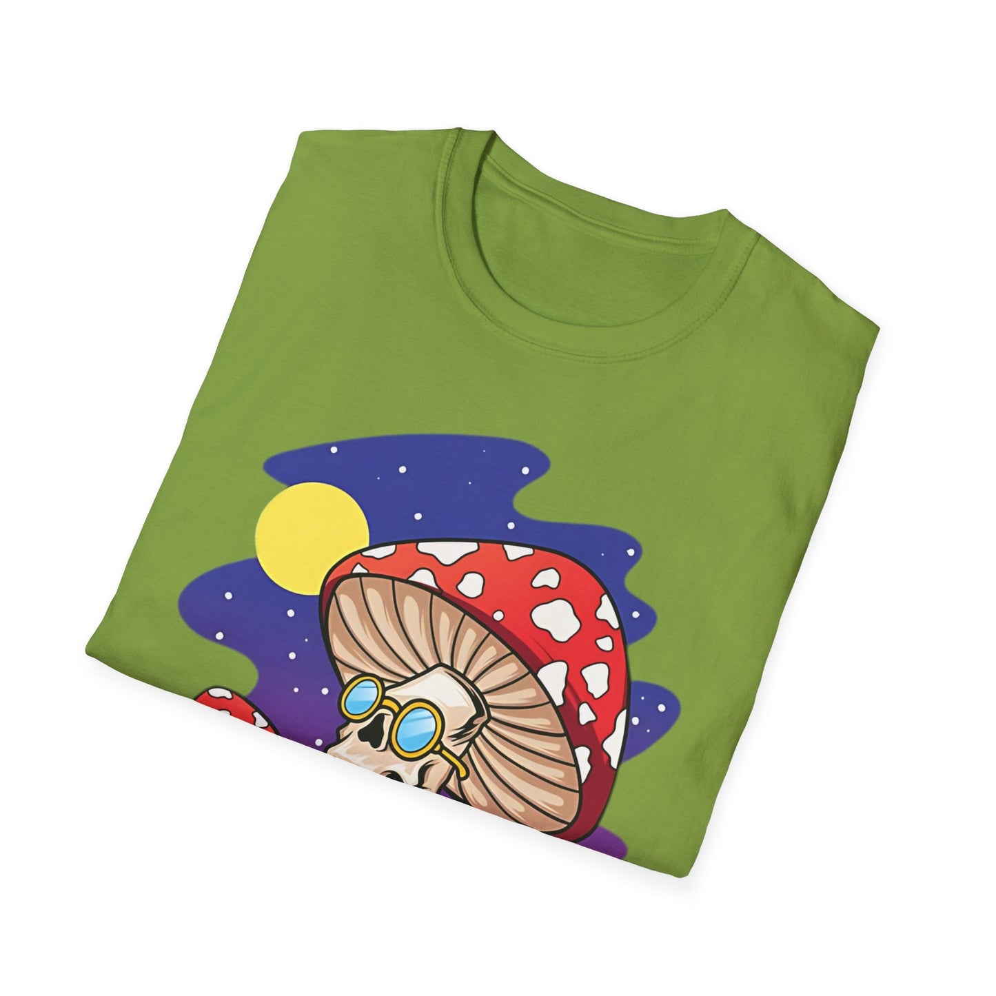 Funny Mashroom Graphic Unisex Softstyle Cotton With Cartoon Illustration Design 26
