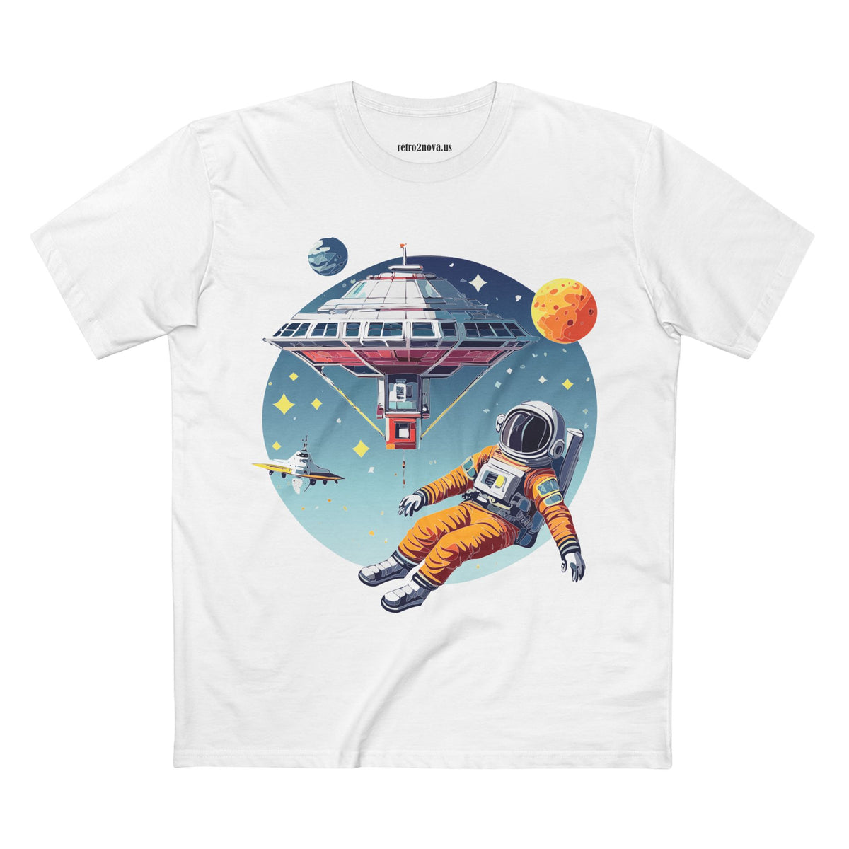 Cosmos Astronaut Graphic Tee Staple Unisex 100 Cotton Tee Shirt - CS-16
