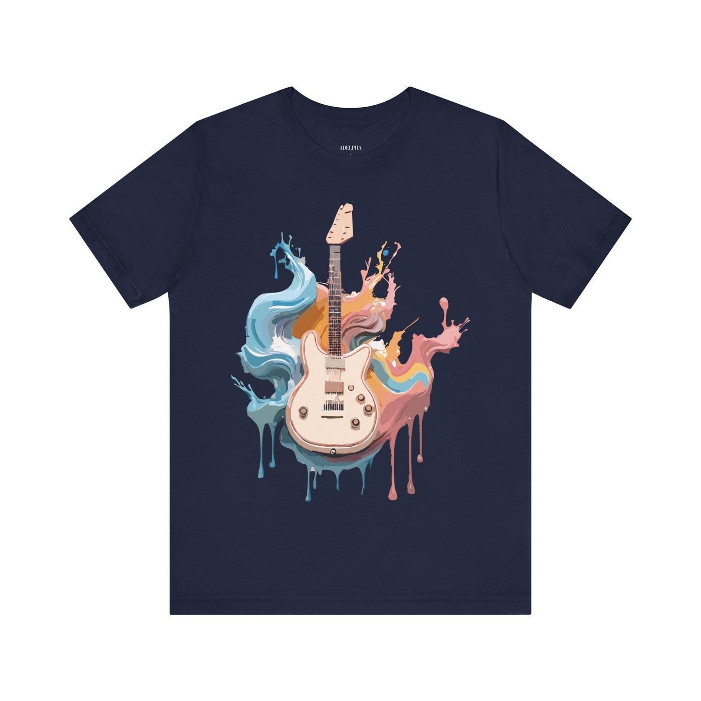 Adelpha Music Graphic T Shirt Unisex Short Sleeve Vintage Inspired Art Tee For Everyday Casual Wear