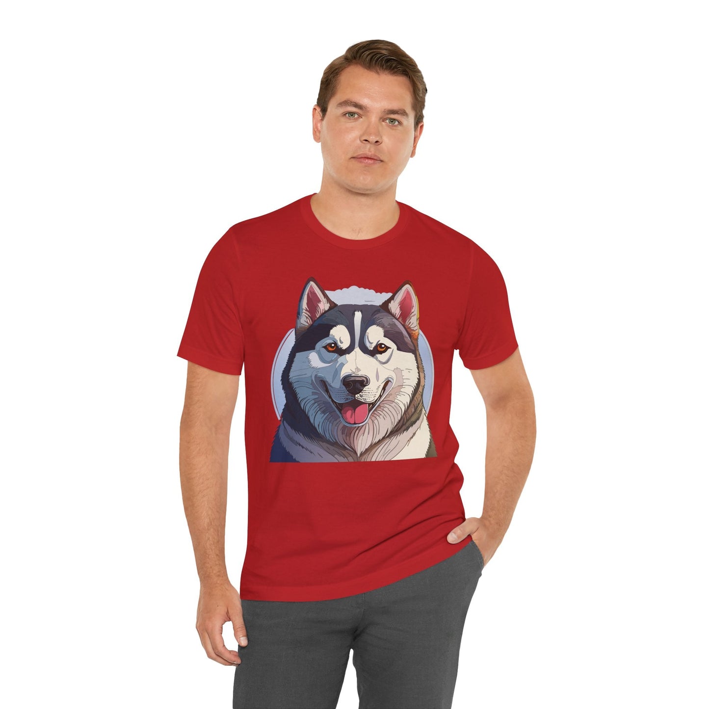 Unisex Animal Shirt Art Design Tee With Wild Animals Graphic Print Short Sleeve Style