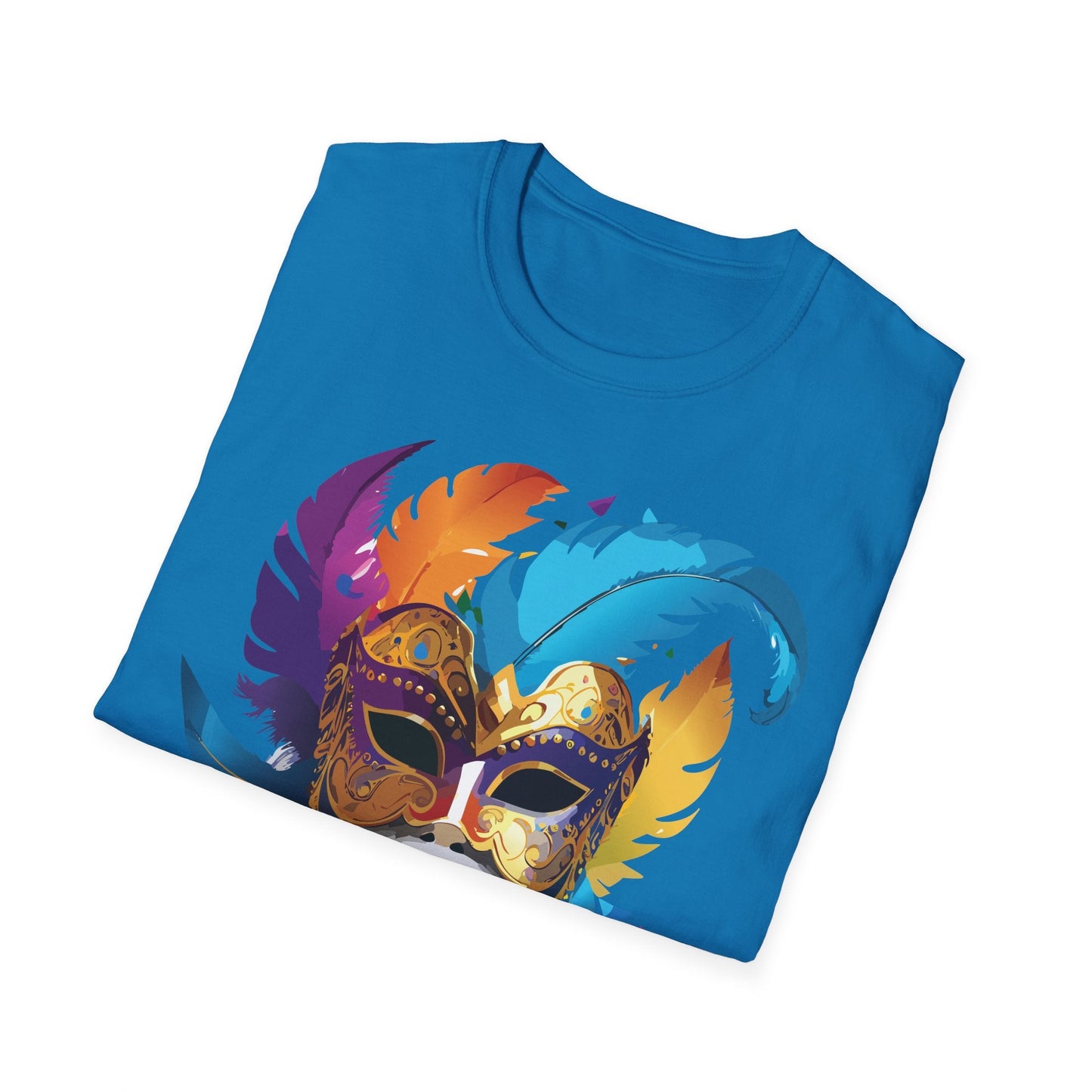 Mask Graphic Unisex Cotton Masquerade Design Artwork Tee 29
