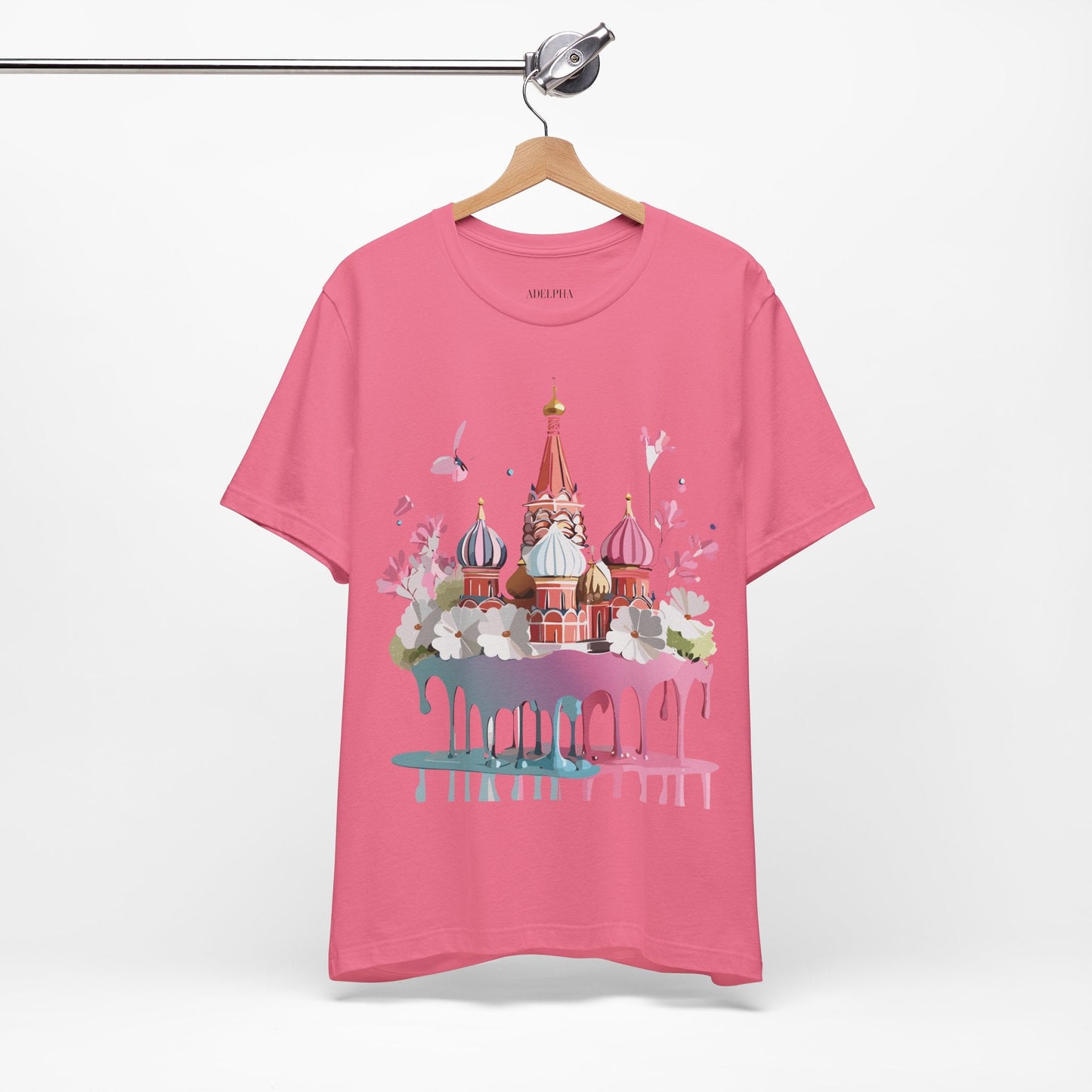 Premium Unisex Tourist Shirt Moscow Graphic Tee With Vintage Adelpha Artwork and Comfort