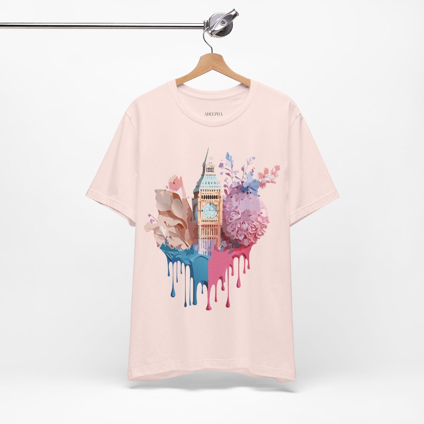 London Tourist Shirt Graphic Tee Unisex Jersey Short Sleeve Adelpha Vintage Inspired Artwork