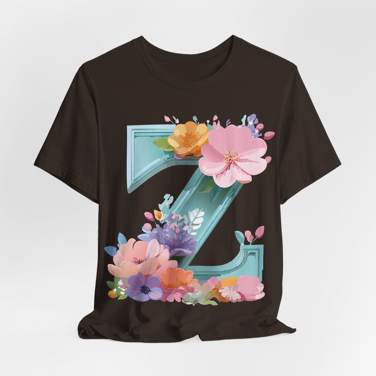 Letter Z Graphic Unisex Cotton Bella+Canvas Tee with Art Letter Design