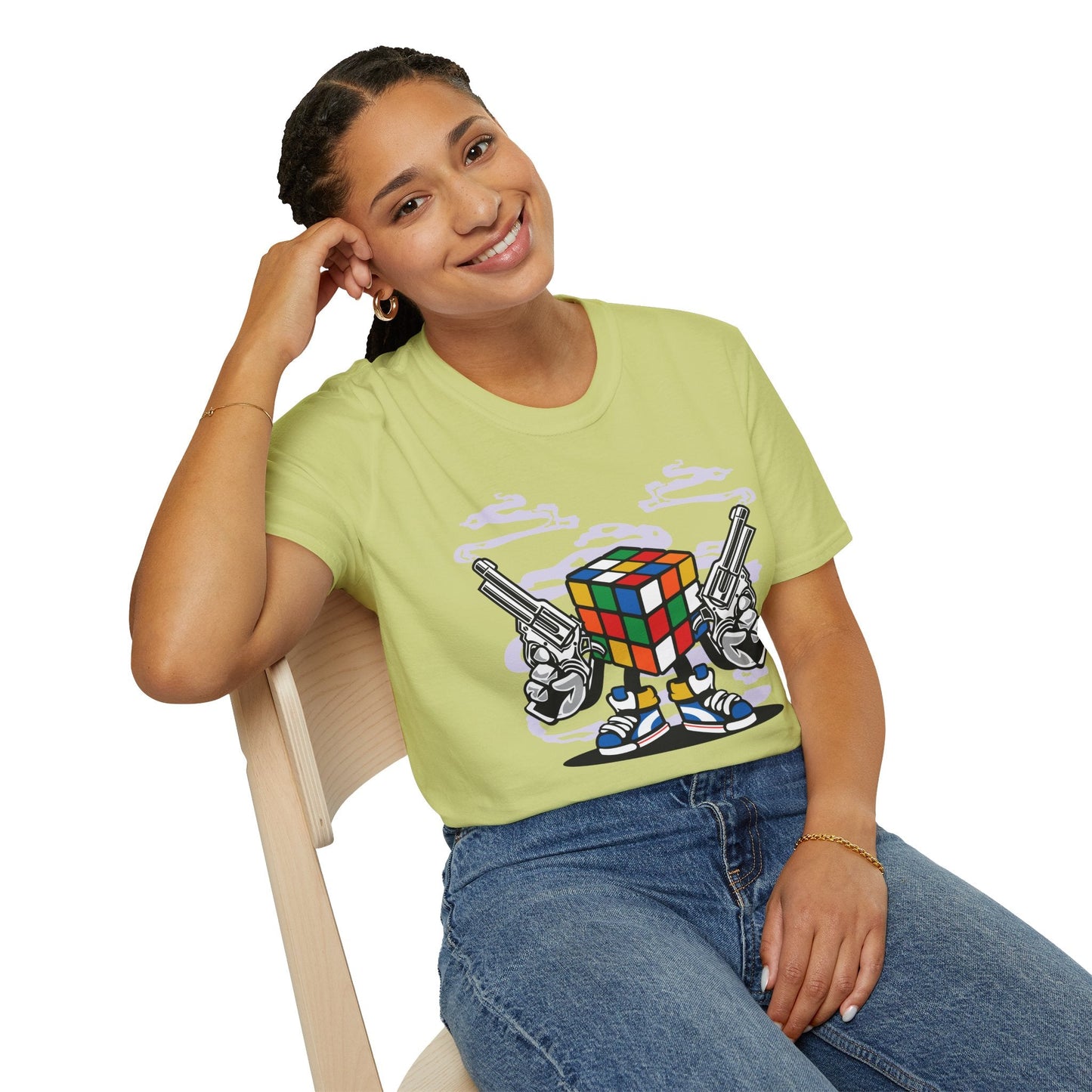 Cartoon Animation Funny T Shirt Gildan Softstyle 64000 Unisex Short Sleeve Cotton Tee