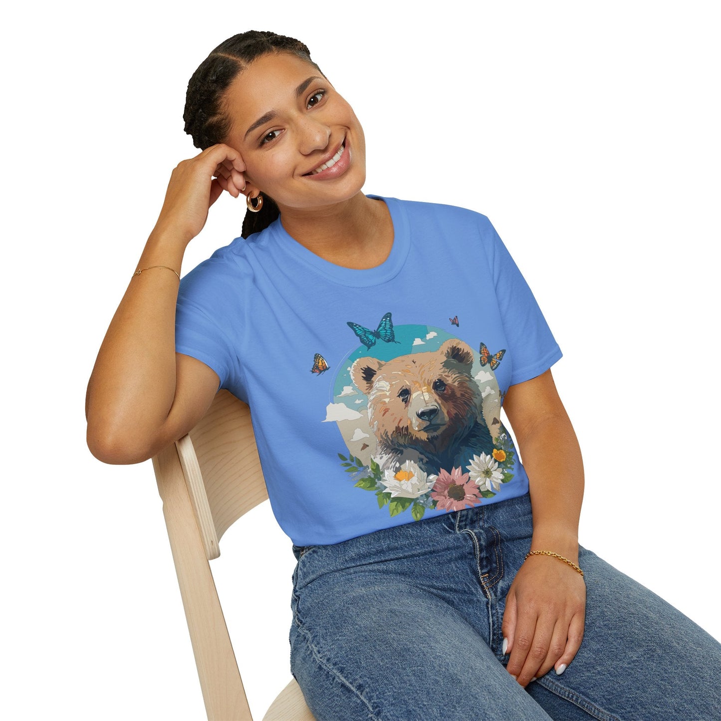 Bear Shirt Teddy Bear Tee Unisex Gildan Softstyle 100 Percent Ring Spun Cotton Tee