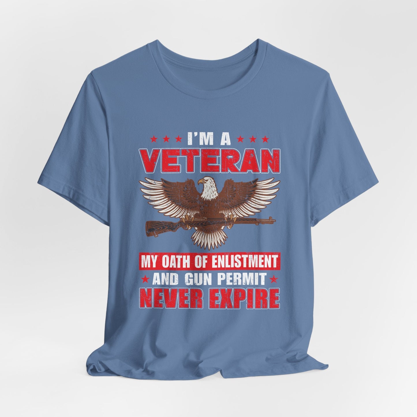 Army Veteran Patriotic Graphic Design Unisex Cotton T-Shirt v35