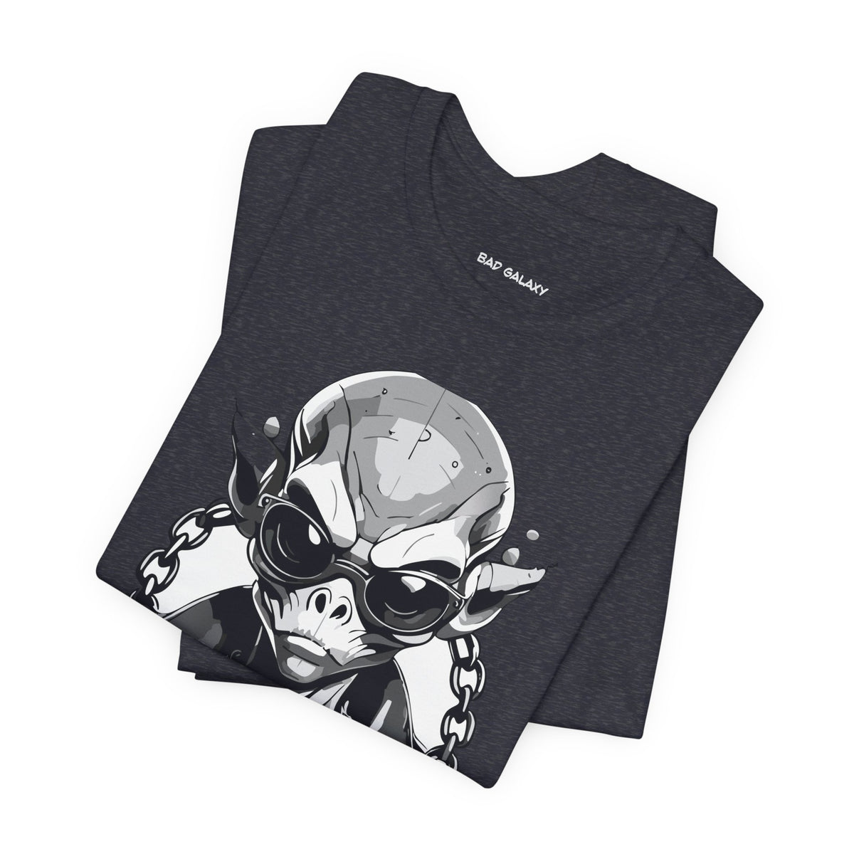 Alien Graphic Unisex Cotton Bella+Canvas Tee with Art Design b51