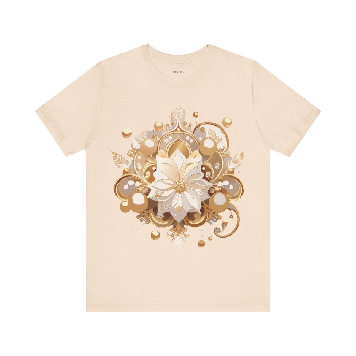 Jewelry Graphic Unisex Cotton Bella+Canvas Tee with Gemstones Art Design m25