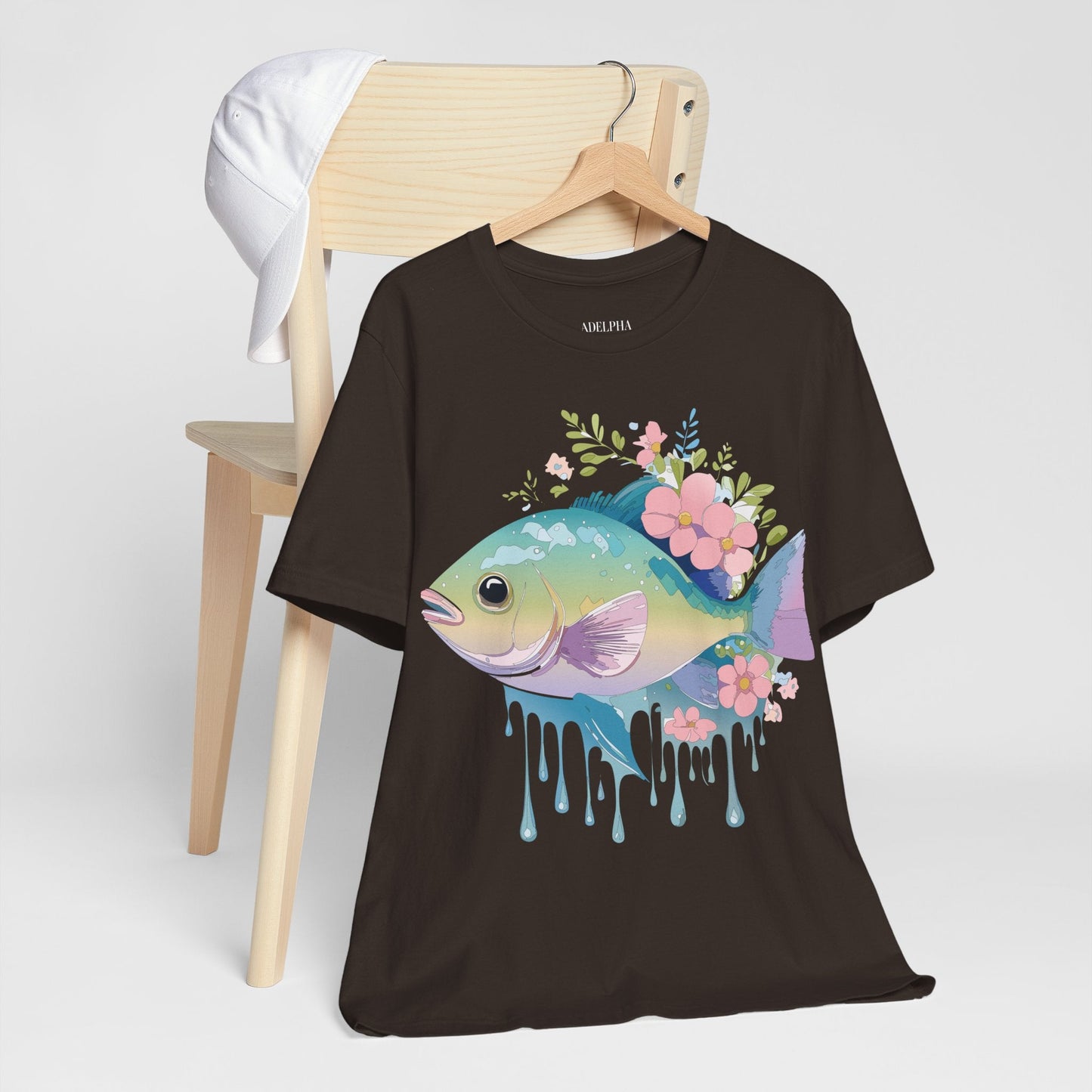 Fish Graphic Unisex 100 Cotton Vintage Artwork Tee 1