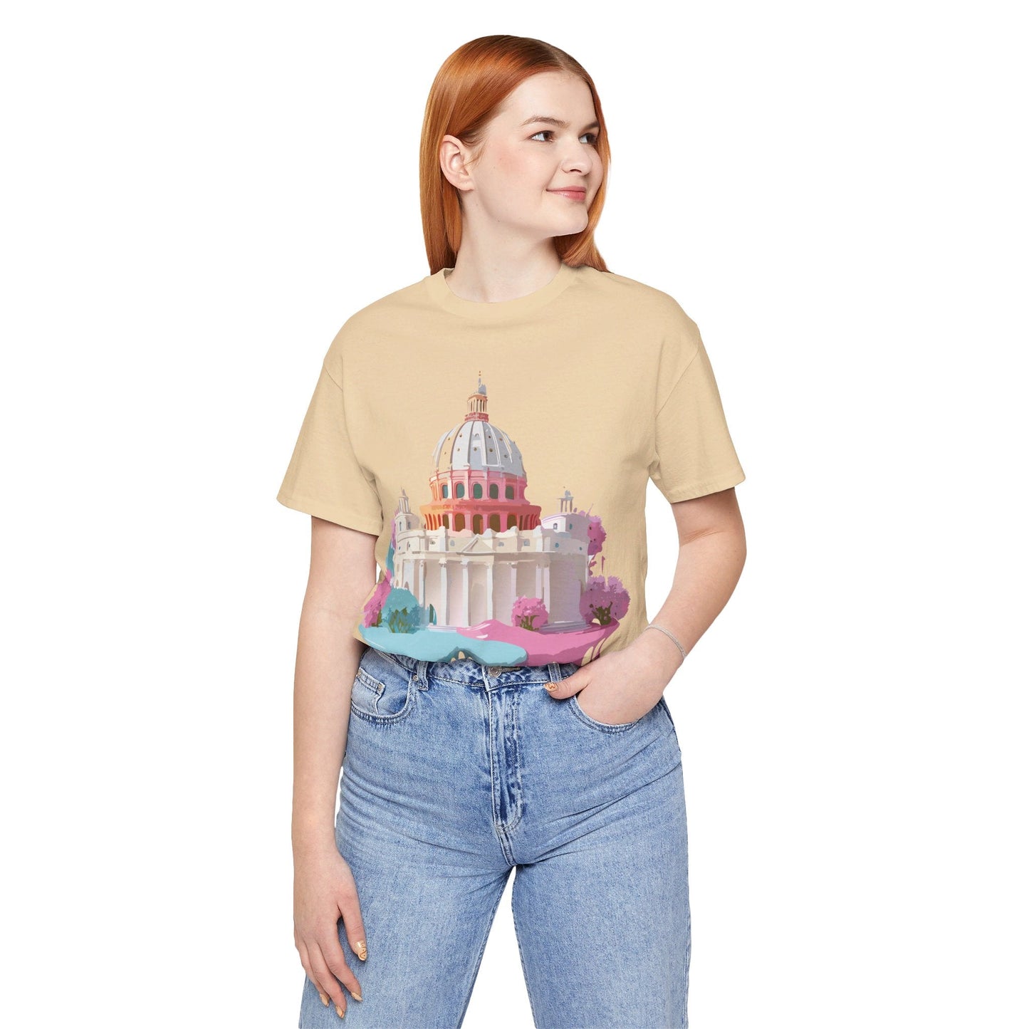 Adelpha Rome Tourist Shirt Unisex Graphic Tee With Vintage Art Design Comfortable Fit