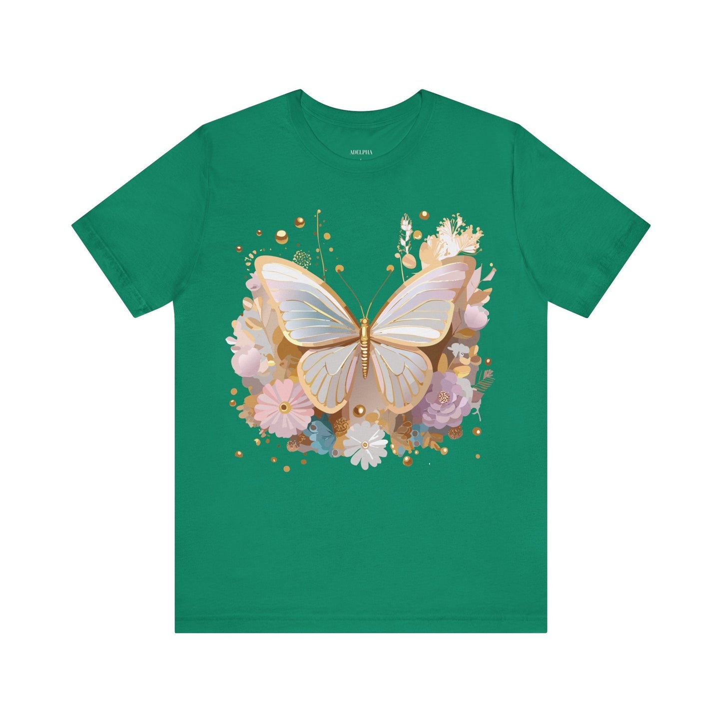 Unisex Graphic Tee With Adelpha Artwork Vintage Butterfly Inspired Art Design Tee