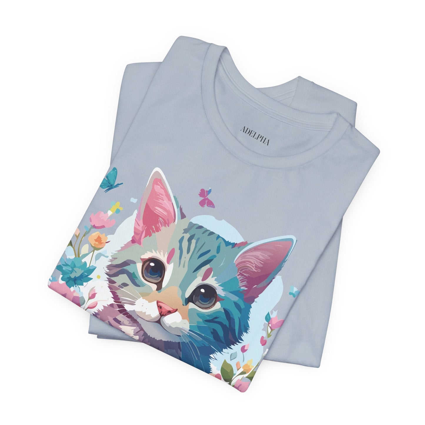 Cat Graphic Unisex 100 Cotton Vintage Design Tee 2