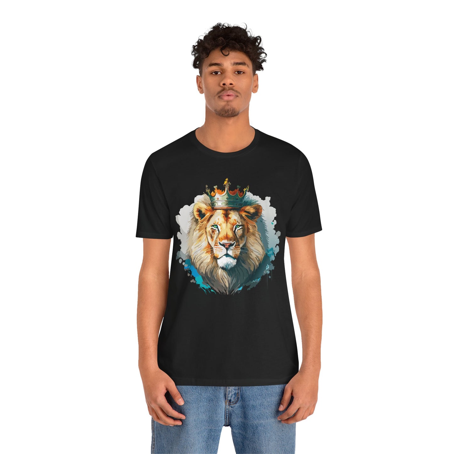 Lion Shirt, Animal Shirt, T-Shirt with Lion, Art Design Tee, Animal Tees, Safari T-Shirt, Crown Tee 13