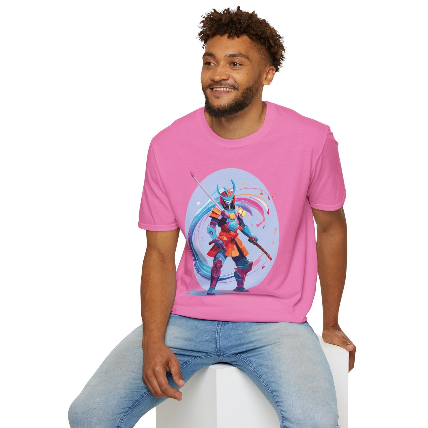 Samurai Shirt Unisex Gildan Softstyle Tee 100 Percent Ring Spun Cotton Samurai Design