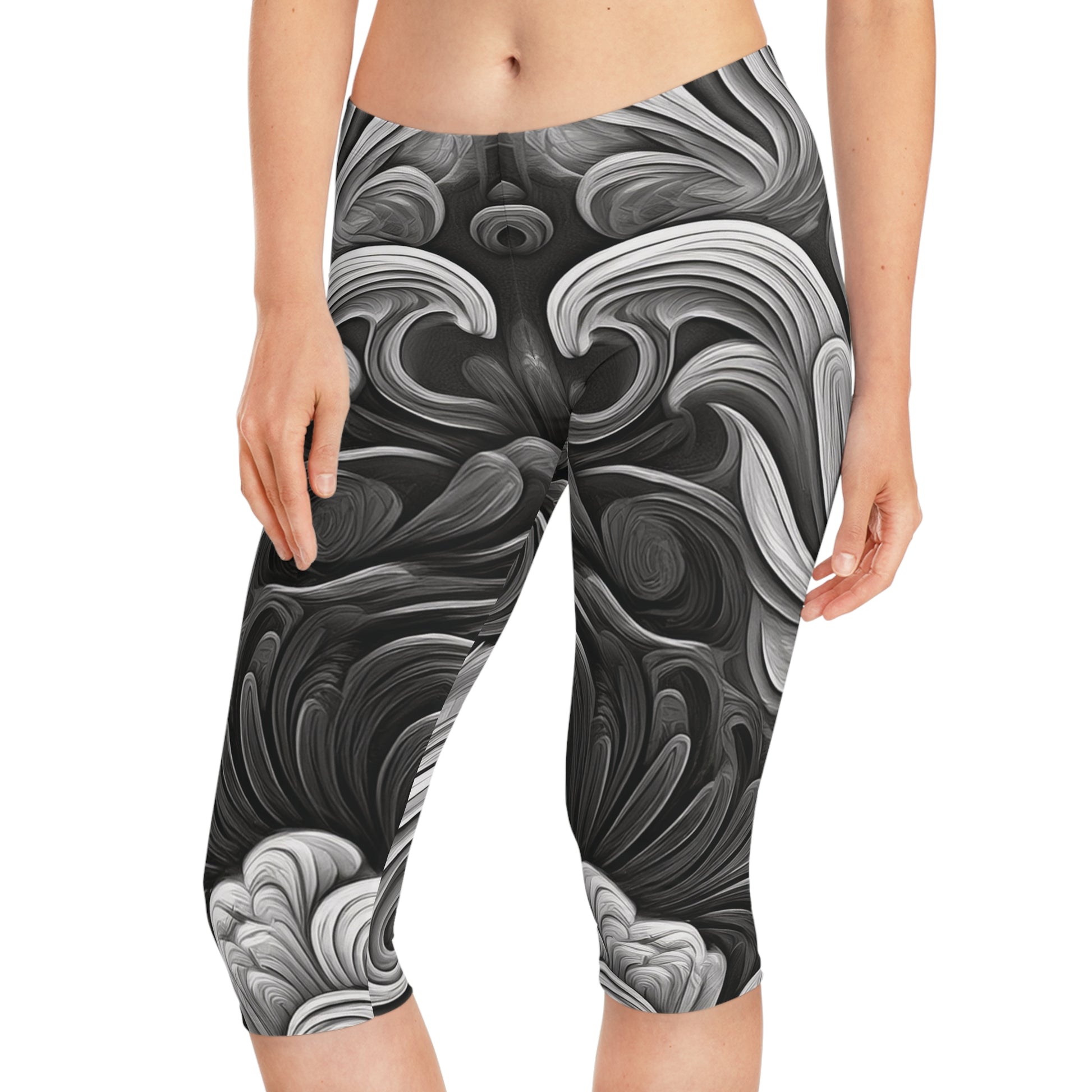 Abstract Capri Leggings - PPU BEST