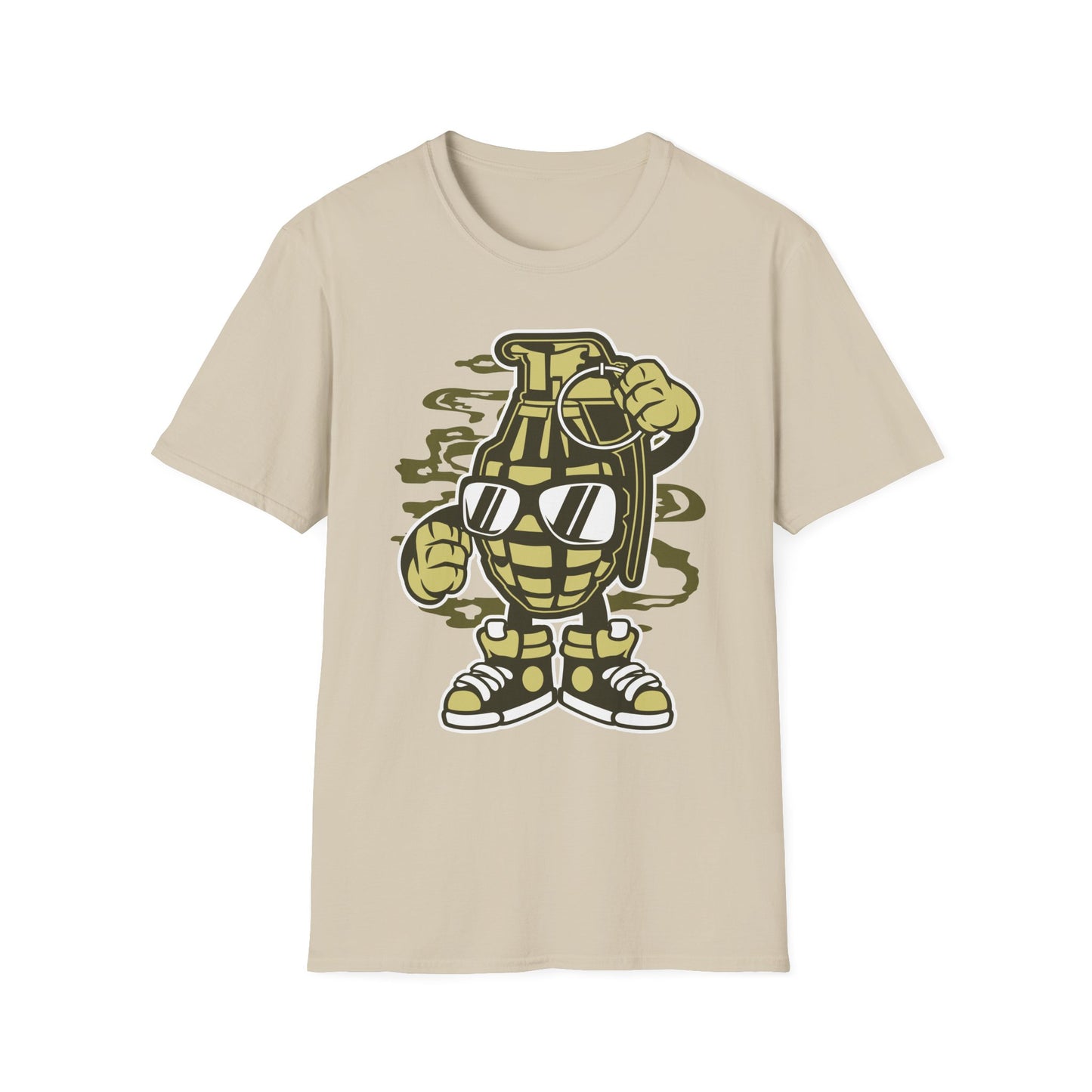 Unisex Cotton T-Shirt with Cartoon Graphic Design