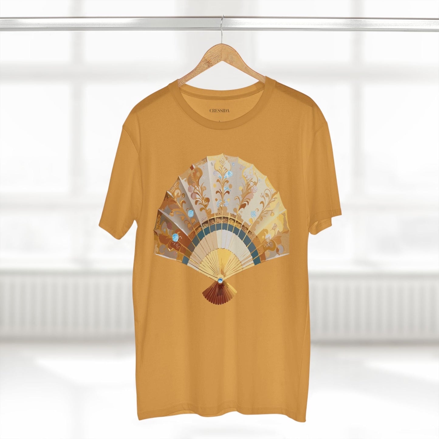 Antique Fan Graphic Design T-Shirt Unisex 100 Cotton Floral Carnival Artwork Tee 21