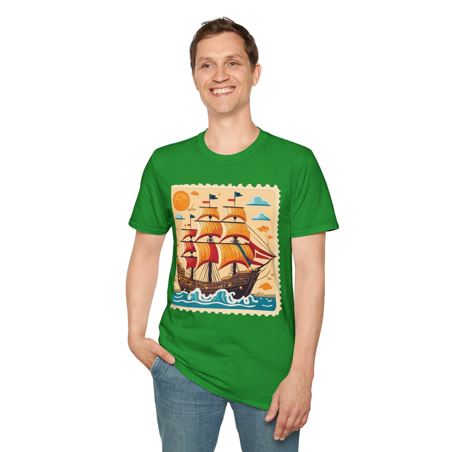 Ship T Shirts Frigate T Shirts Vessel Tee Shirt Unisex Gildan Softstyle 64000 Comfort Fit