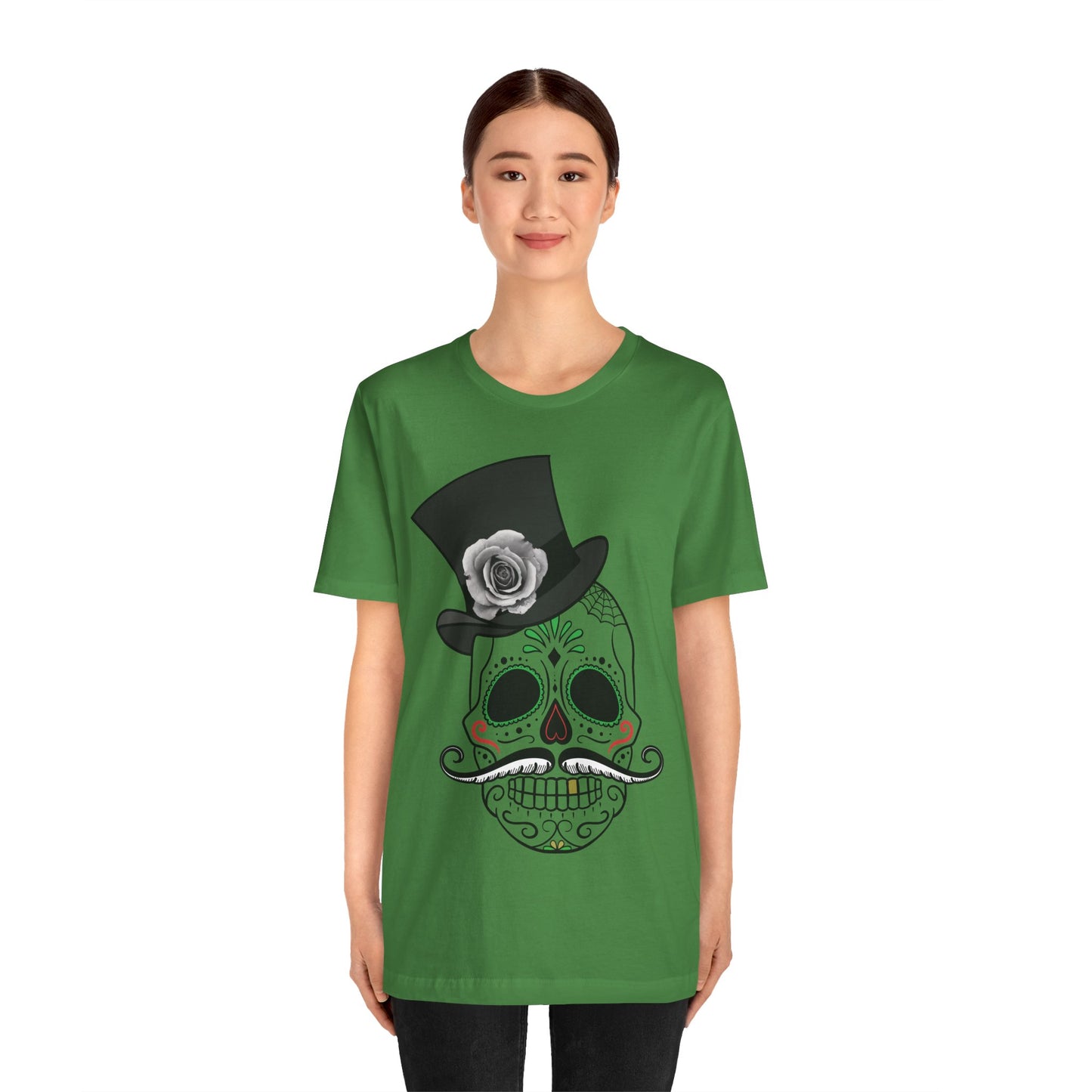 Unisex Cotton Tee Shirt with Skull