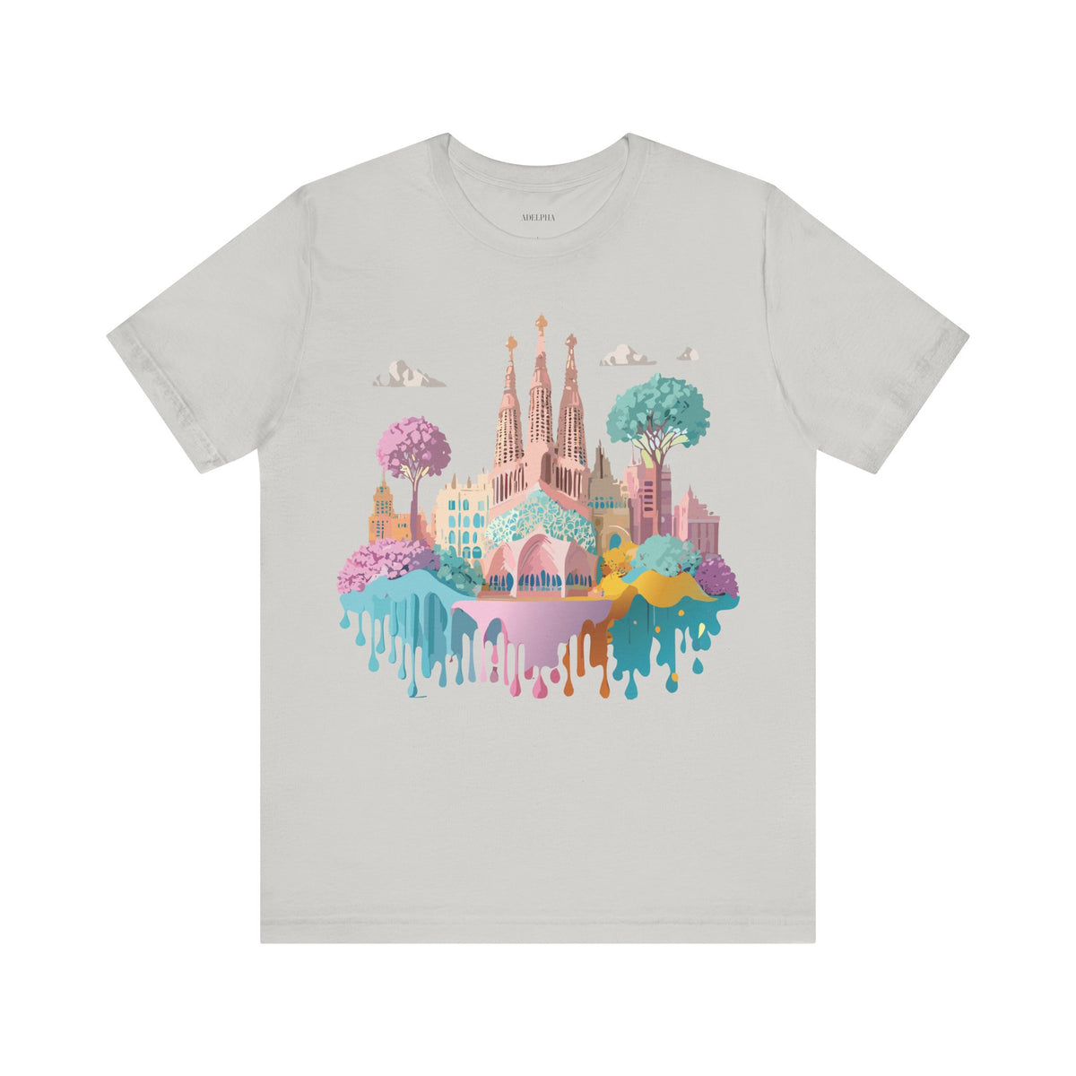 Graphic Unisex Cotton Bella+Canvas Tee Shirt with Barcelona