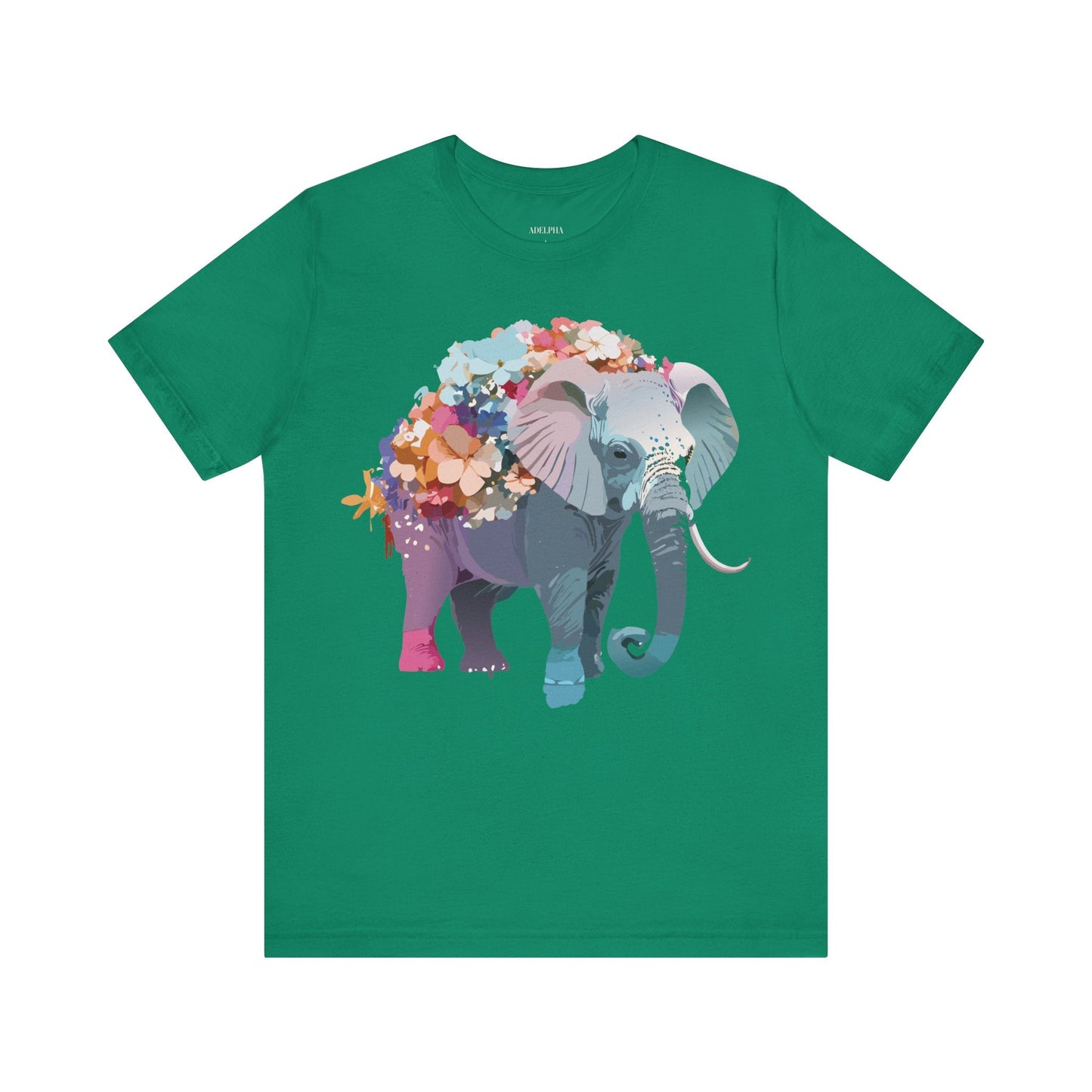 Elephant Graphic T Shirt Unisex Vintage Inspired Adelpha Artwork Short Sleeve Tee