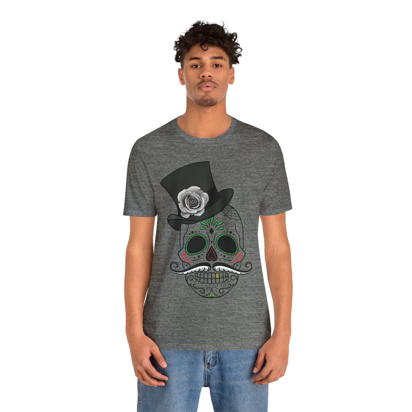 Unisex Cotton Tee Shirt with Skull