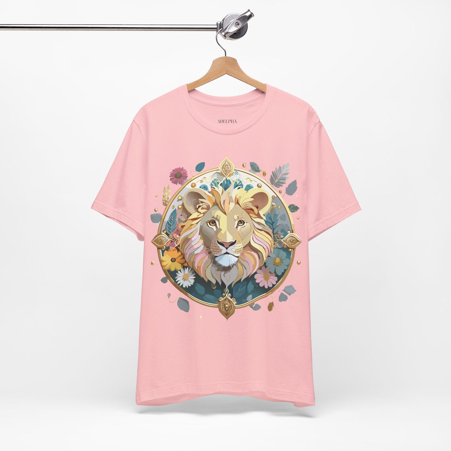 Medallion Graphic Unisex 100 Cotton Vintage Animal Medal Artwork Tee 64