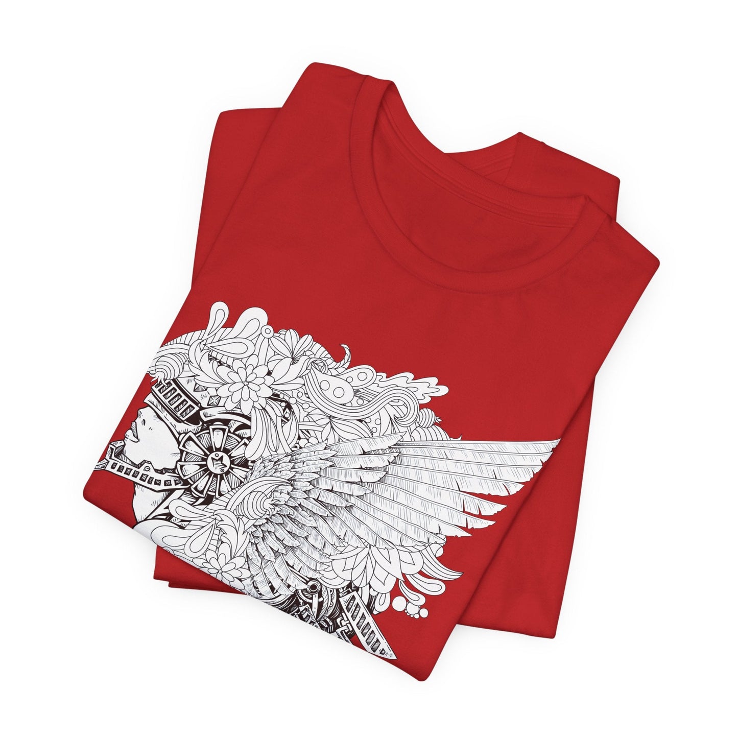 Eagle Illustration Graphic Unisex Cotton T-Shirt r26