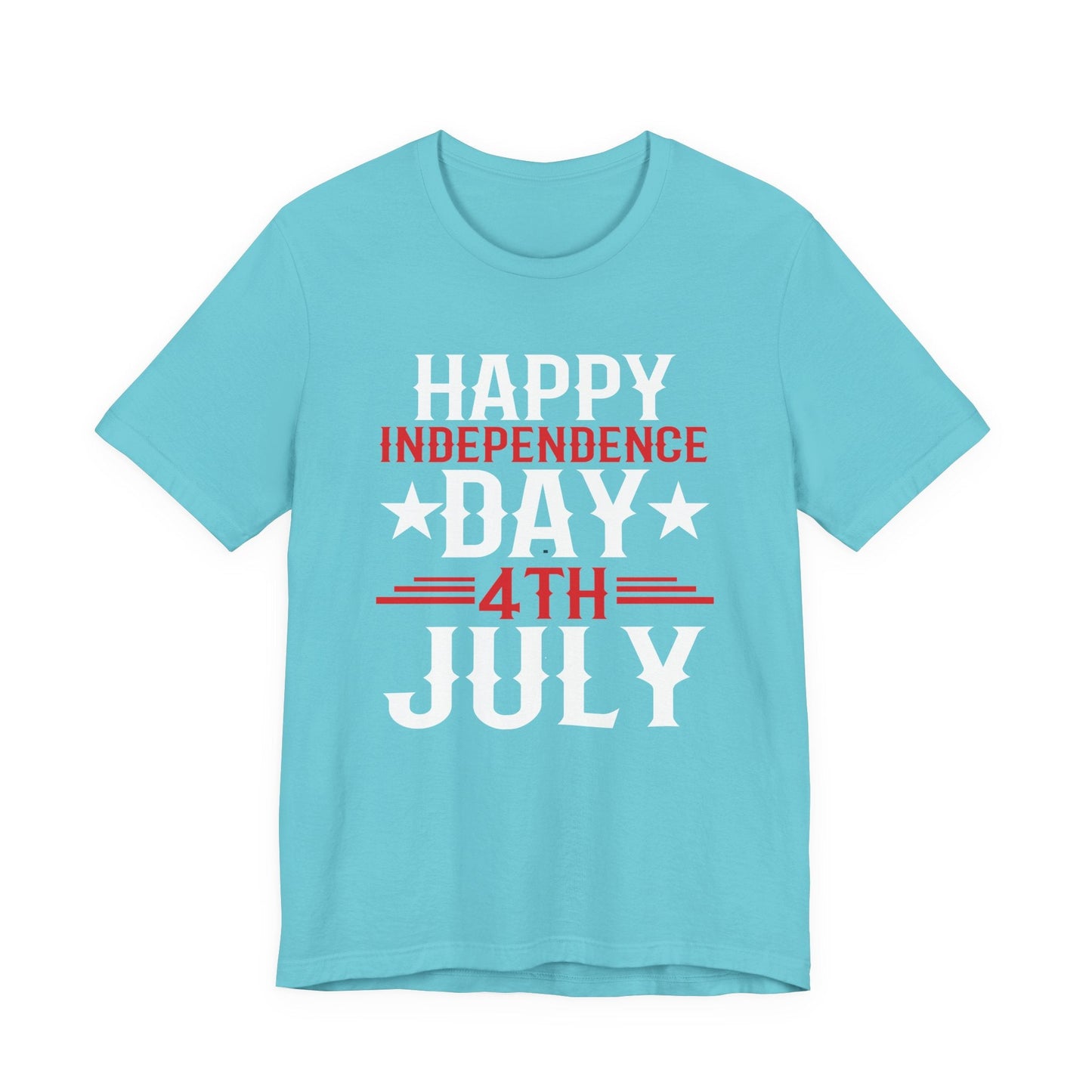 Happy Independence Day Graphic Unisex Cotton T-Shirt 016