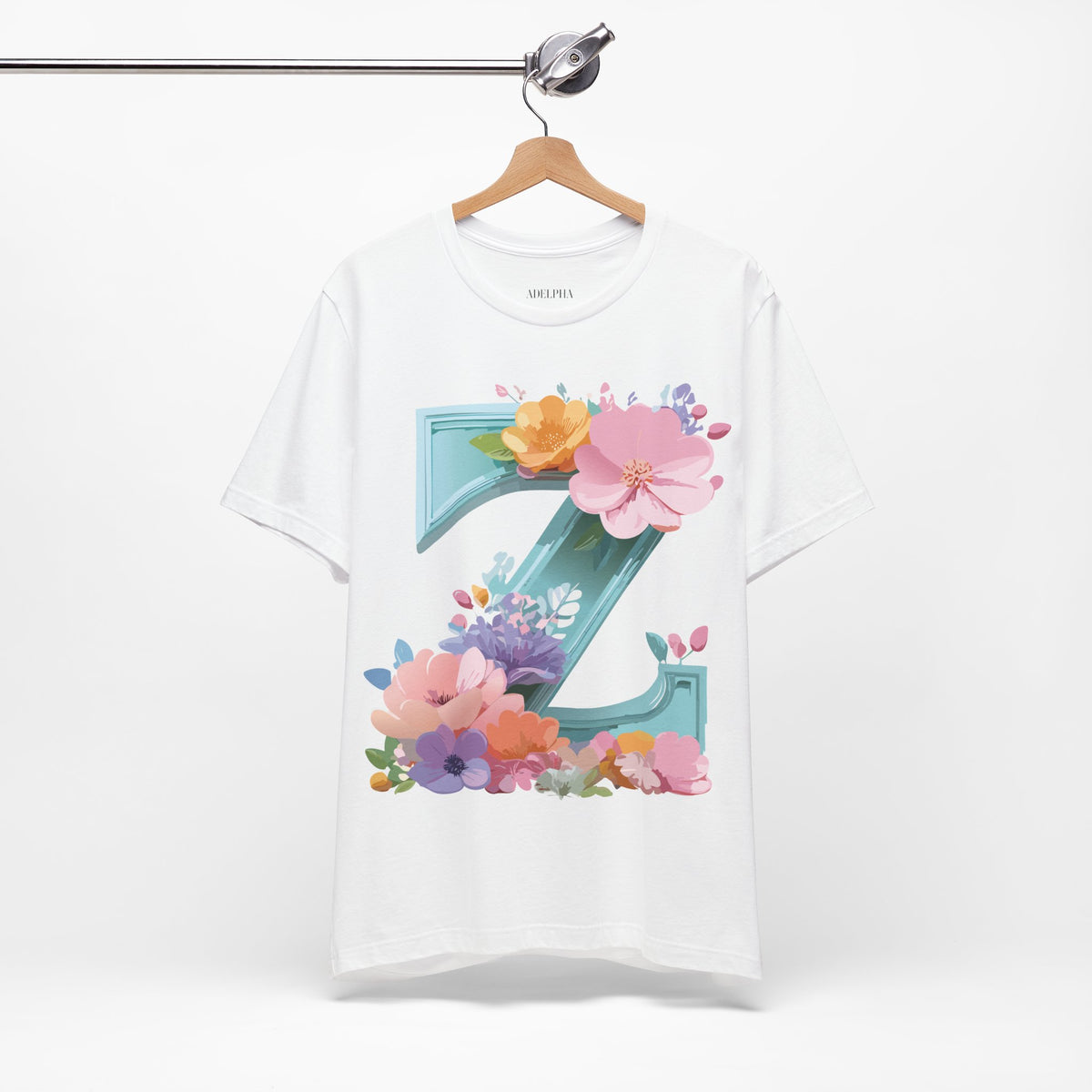 Letter Z Graphic Unisex Cotton Bella+Canvas Tee with Art Letter Design