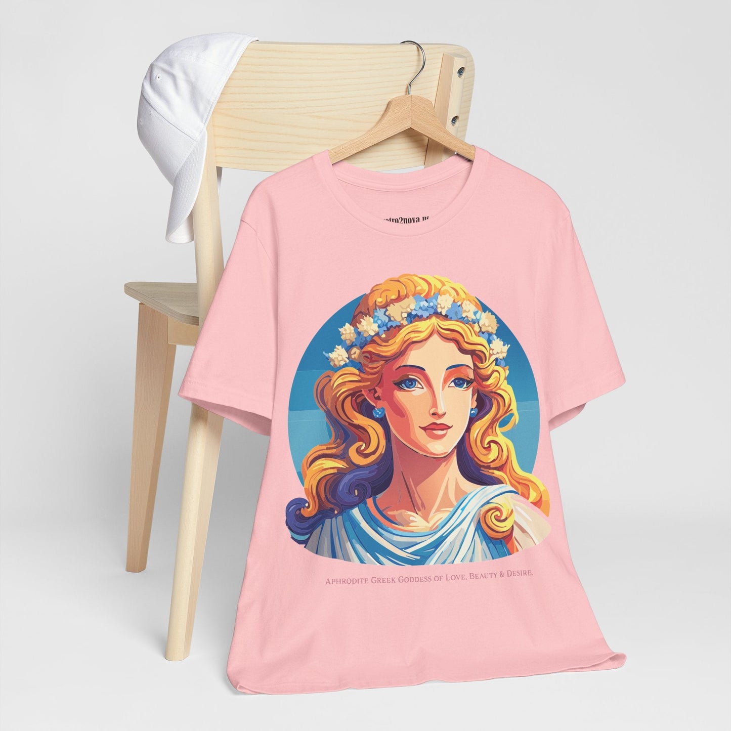 Goddess Aphrodite Unisex Graphic Cotton T Shirt with Retro2Nova Artwork Design Edition
