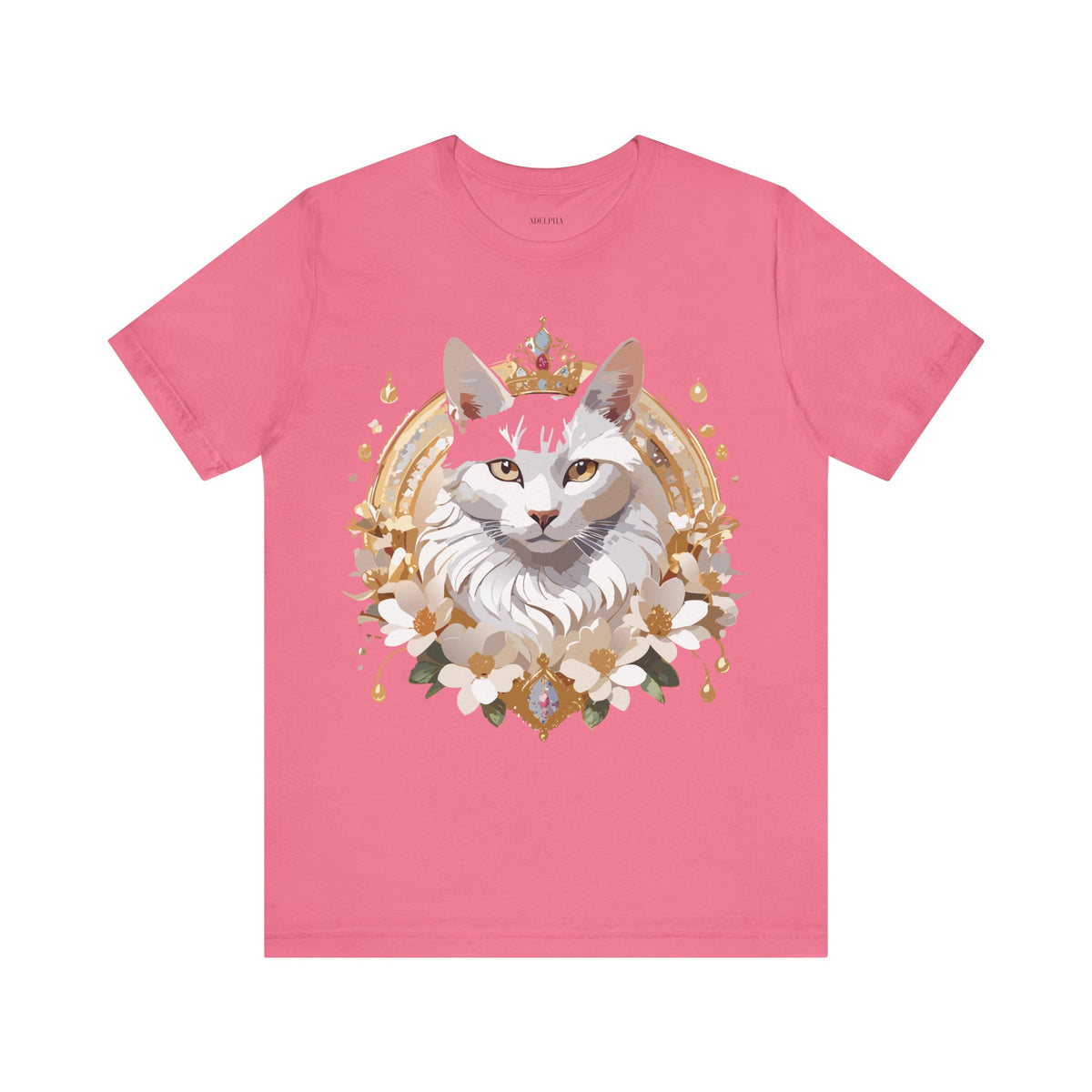 Medallion Graphic Unisex Cotton Bella+Canvas Tee with Floral Art Design m62