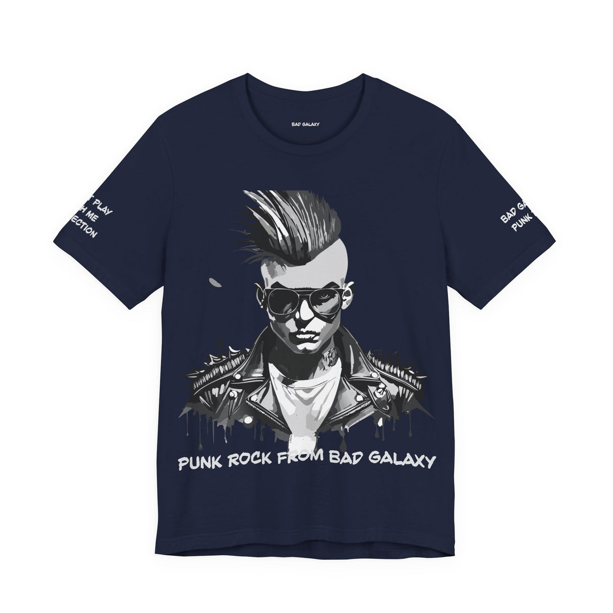 Punk Rock Graphic Unisex Cotton Bella+Canvas Tee with Art Design b23