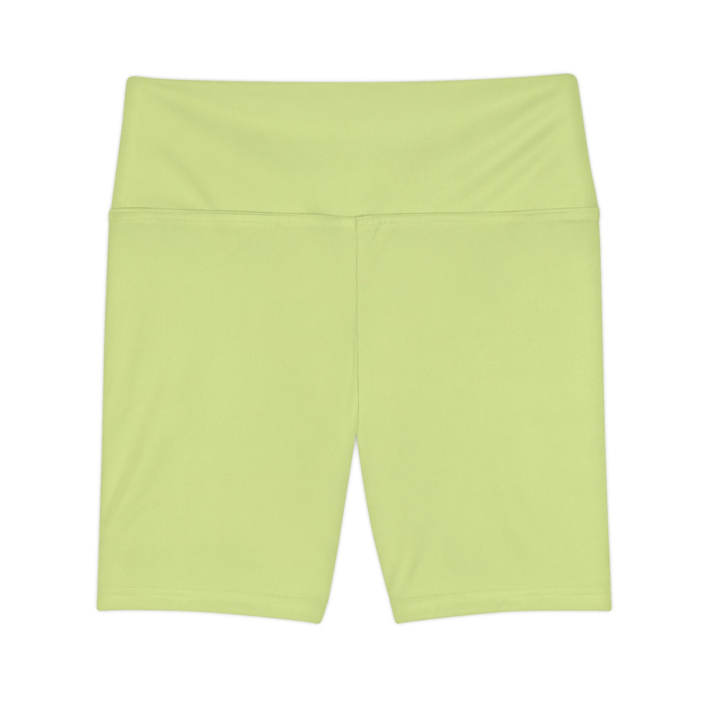 Green Tea Women's Lime Green Workout Shorts — High-Waist Active Biker Shorts for Gym & Yoga