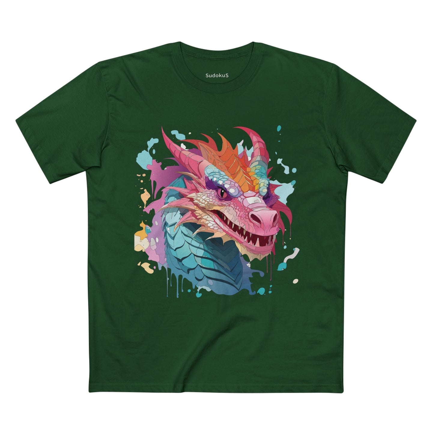 Dragon Graphic Unisex 100 Cotton Staple Tee 4
