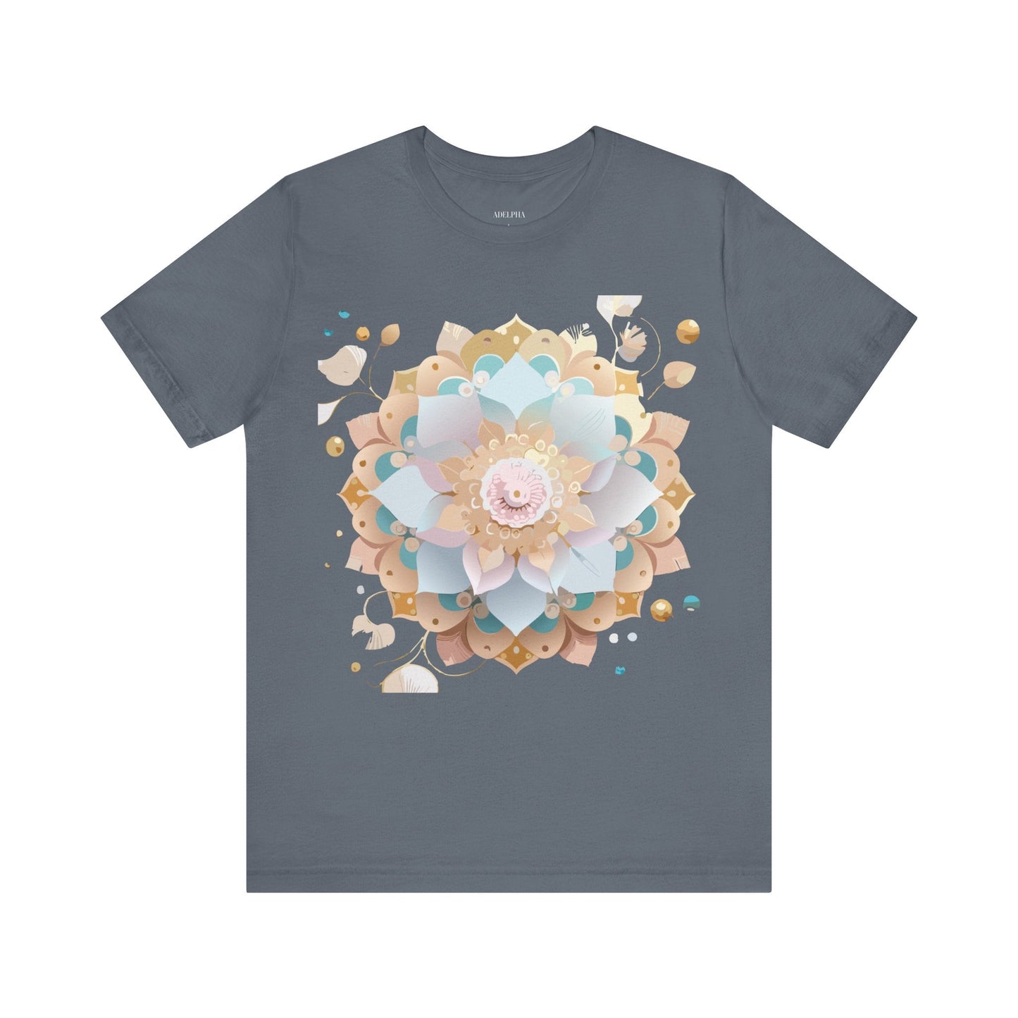 Mandala Graphic Tee Unisex Jersey Short Sleeve Featuring Vintage Inspired Adelpha Artwork