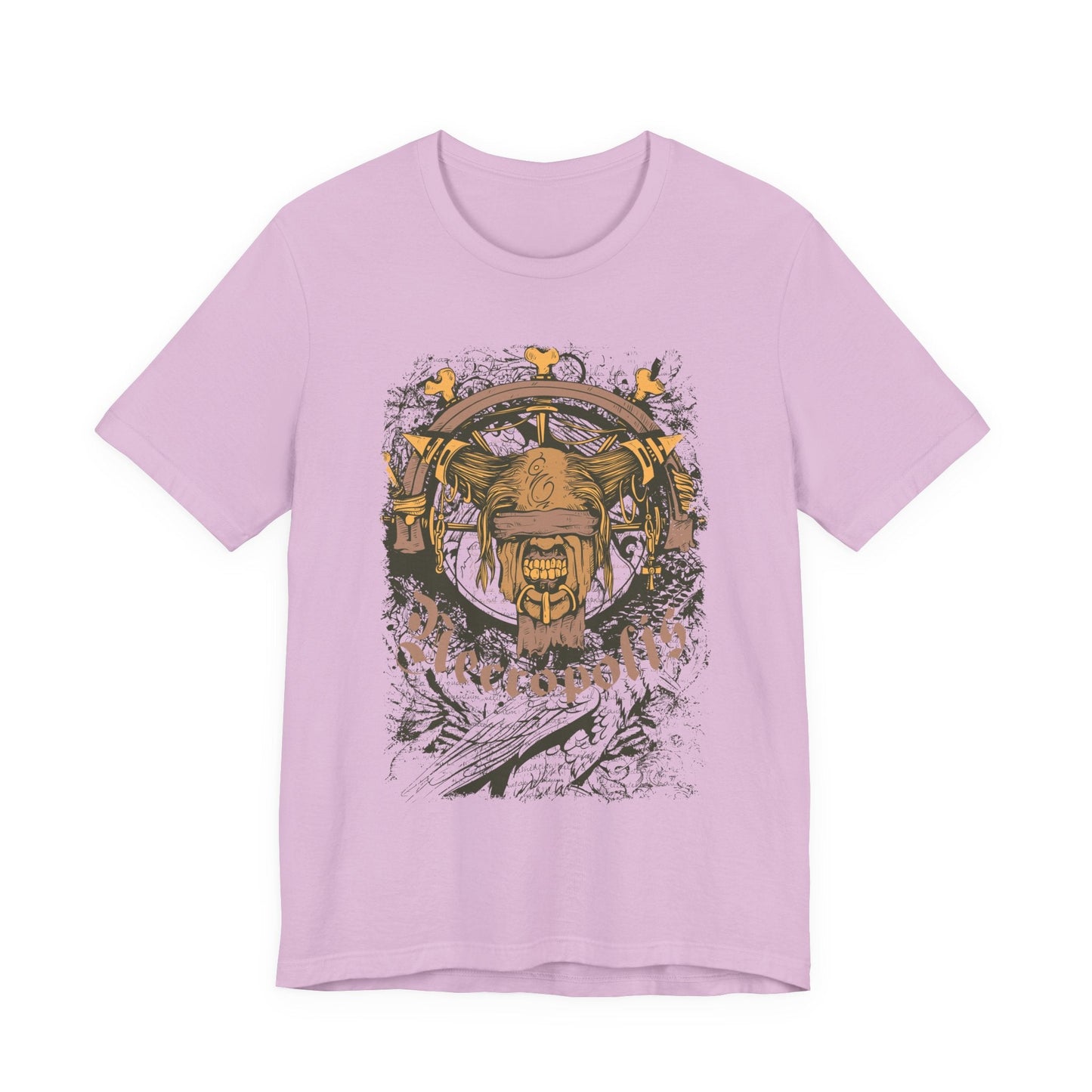 Skull Nordic Warrior Graphic Unisex Cotton T-Shirt r12