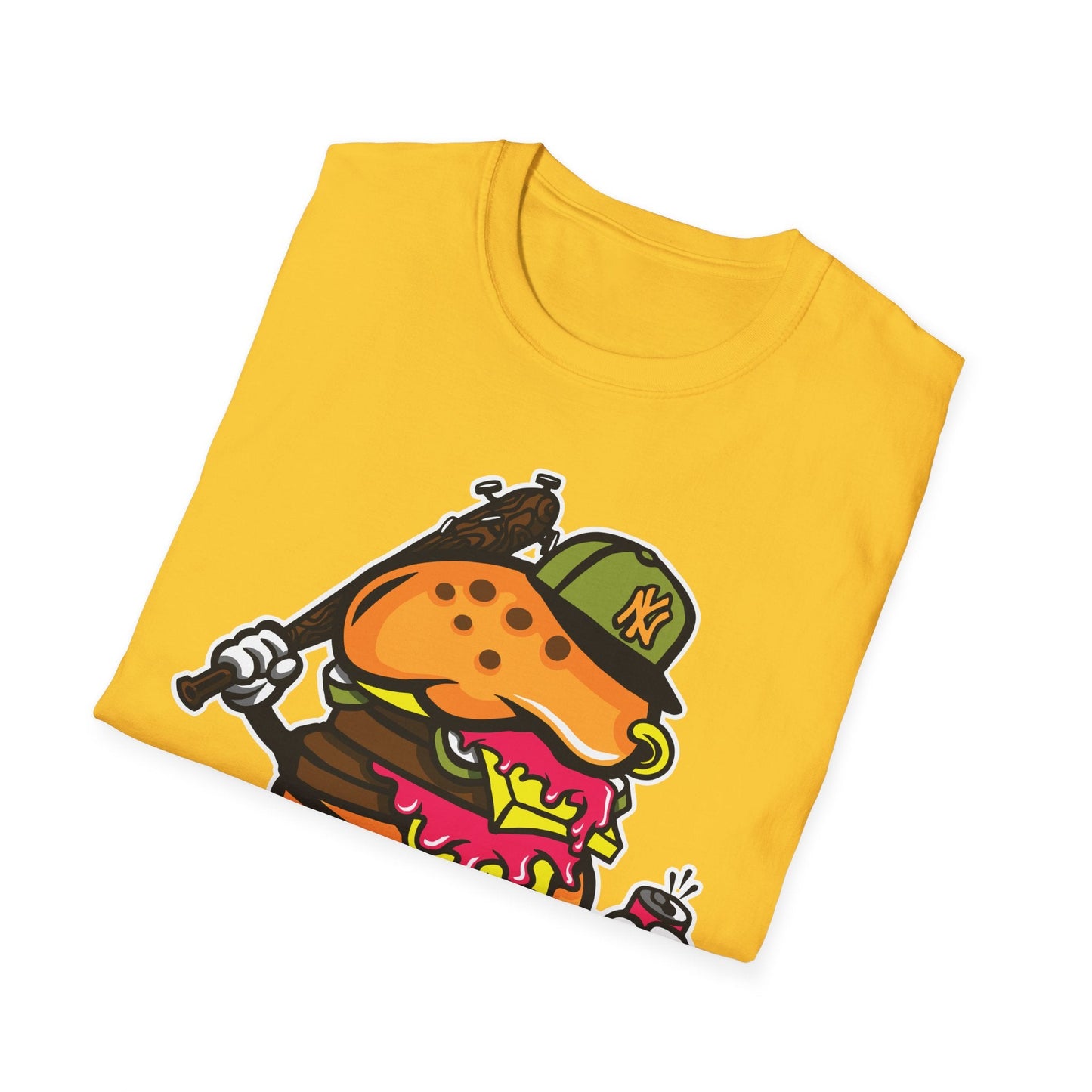 Unisex Cartoon T Shirt Funny Animation Tee Gildan Softstyle 64000 100 Percent Cotton