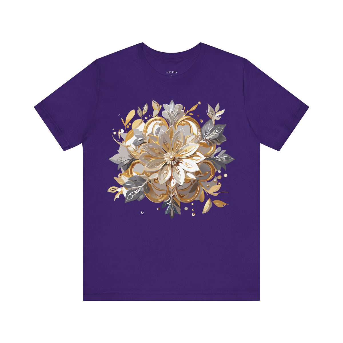 Jewelry Graphic Unisex Cotton Bella+Canvas Tee with Gemstones Art Design m38