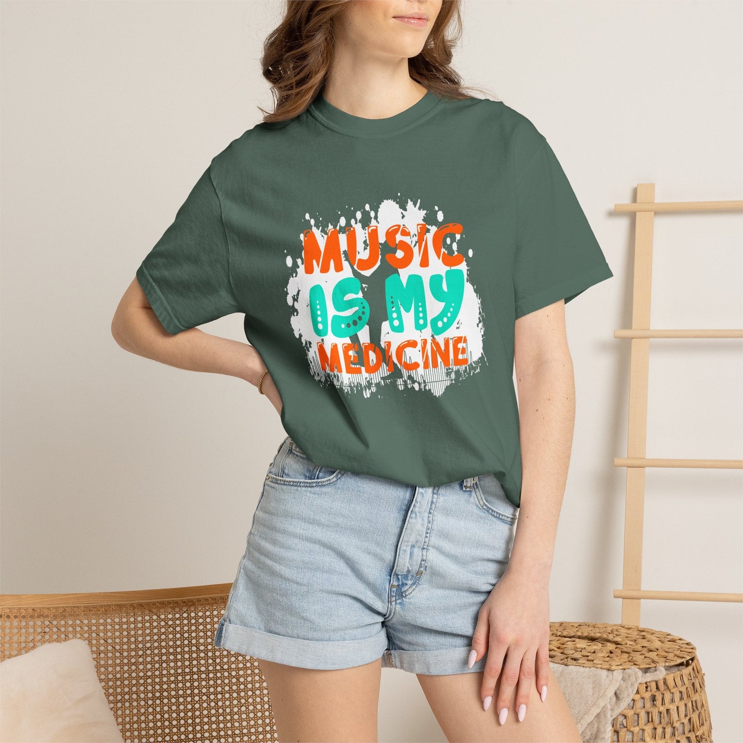 Music Graphic Design Unisex Cotton T-shirt 068