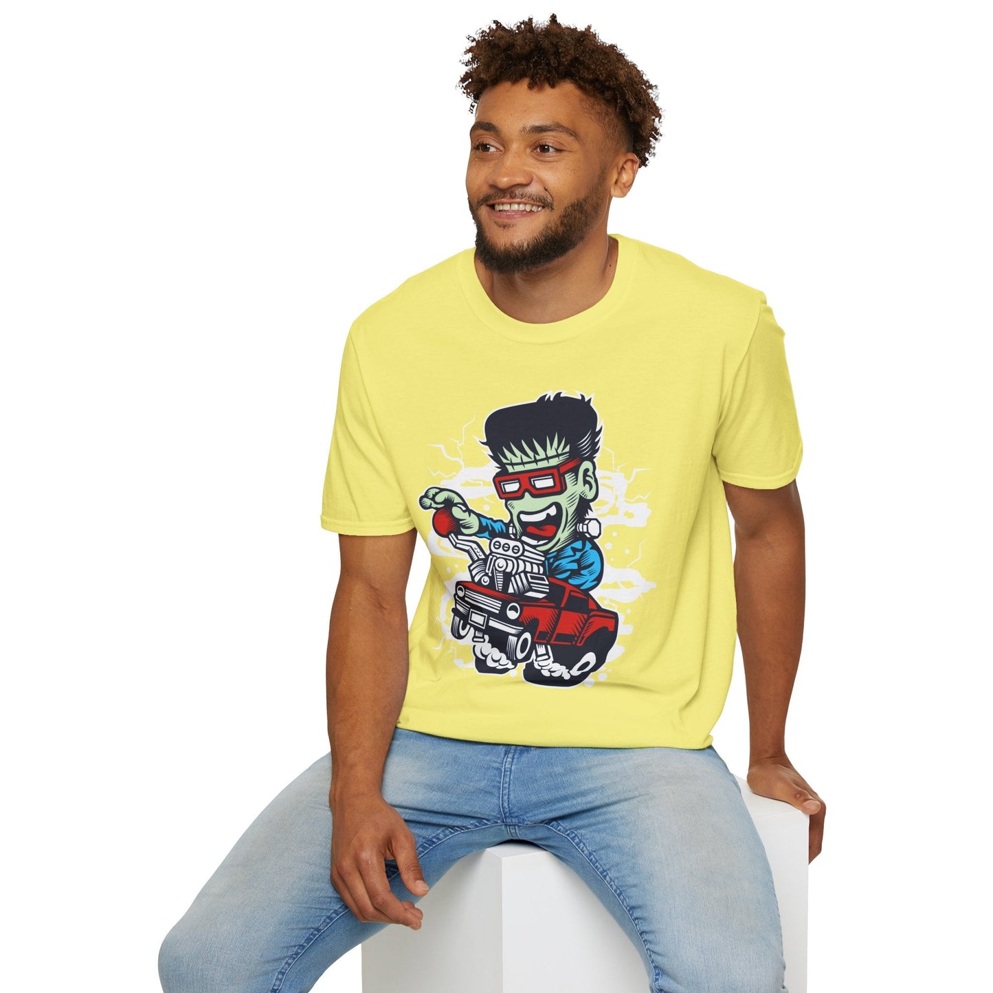 Cartoon T Shirt Animation Tee Funny Unisex Softstyle Gildan 64000 100 Percent Cotton